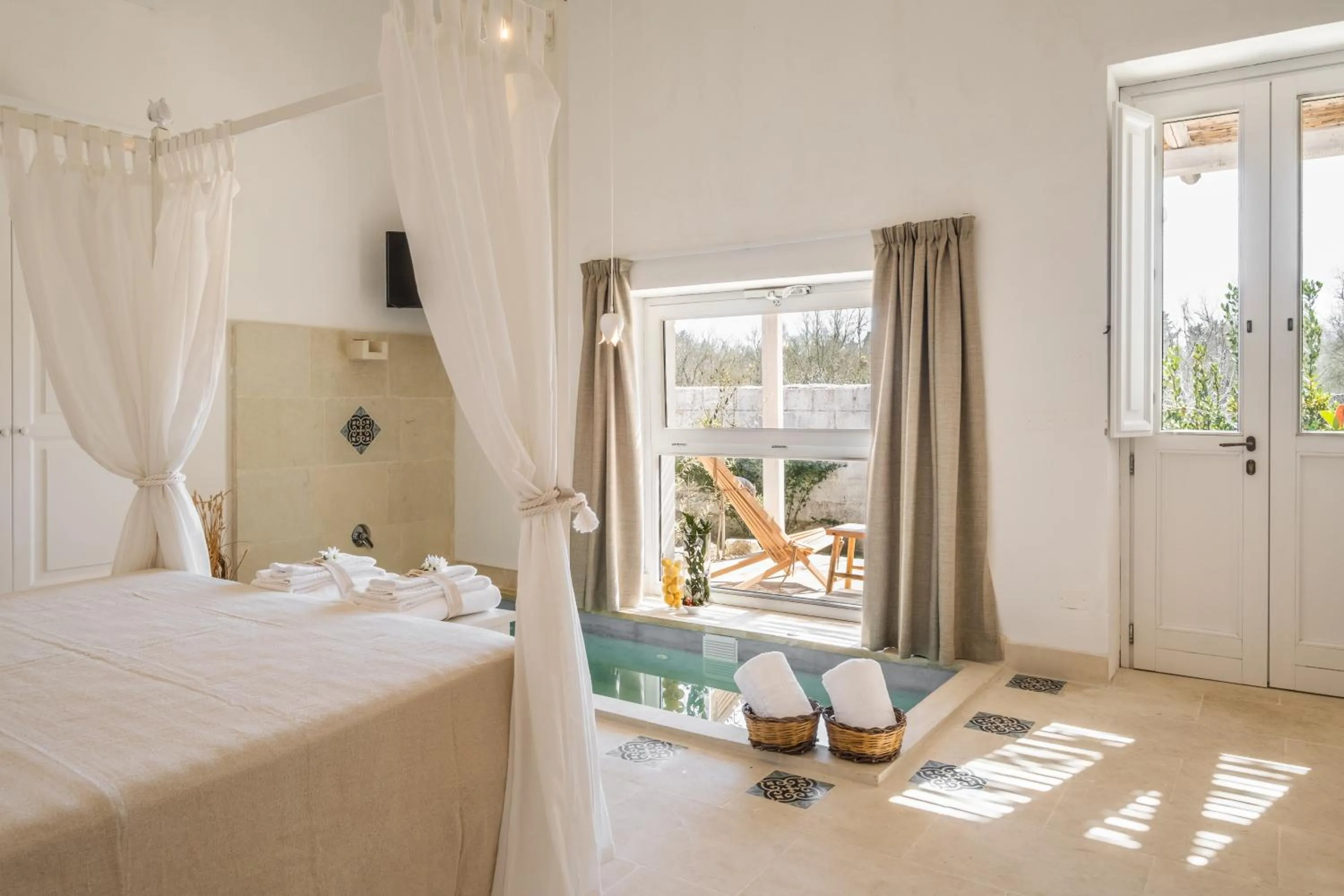 Bedroom, Bed in Masseria Rauccio