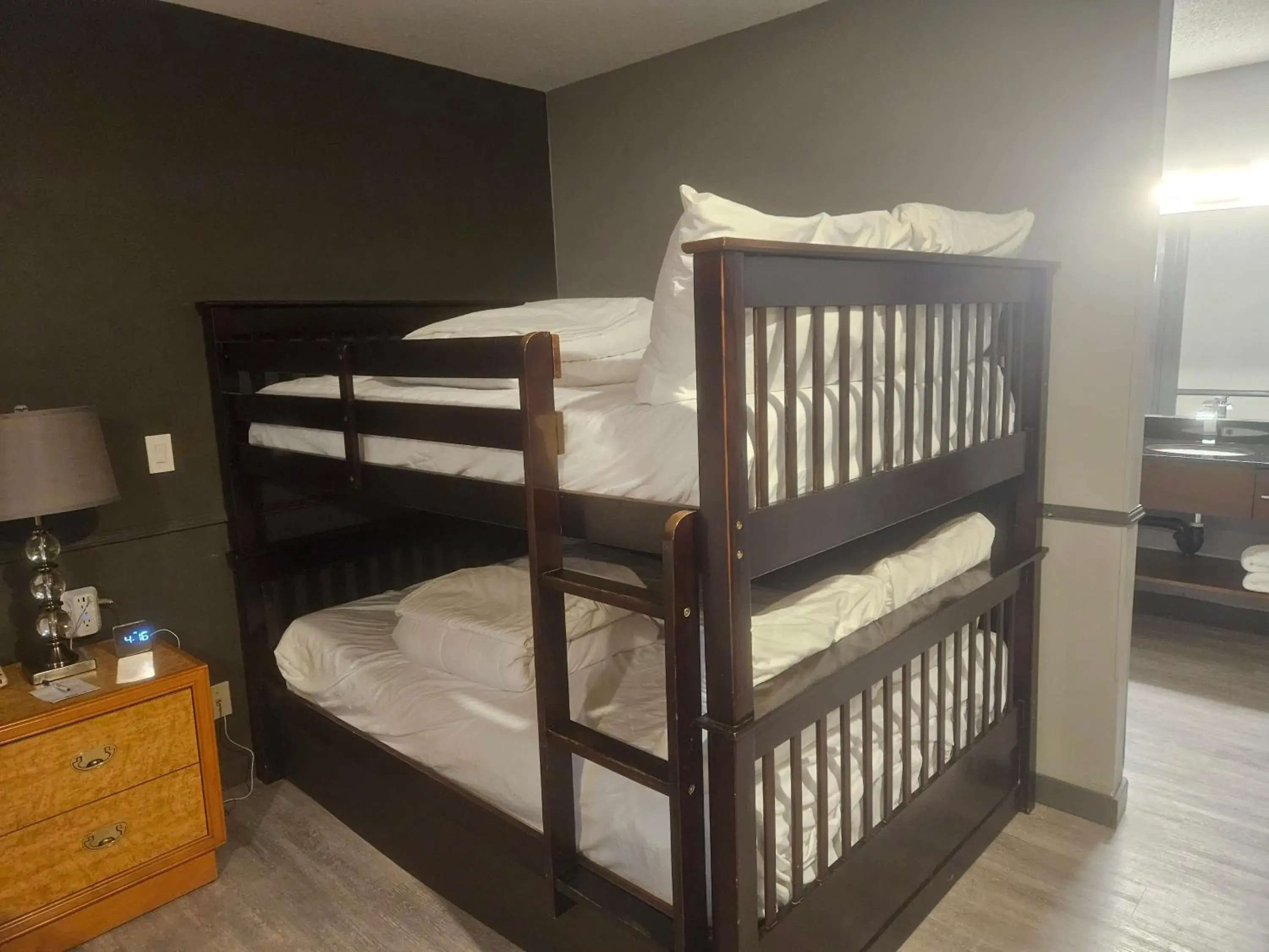 Exterior Entrance Family Room with One Queen Bed and Bunk Beds - Non-Smoking in Travelodge by Wyndham Brandon Exterior Entrance Family Room with One Queen Bed and Bunk Beds - Non-Smoking in Travelodge by Wyndham Brandon