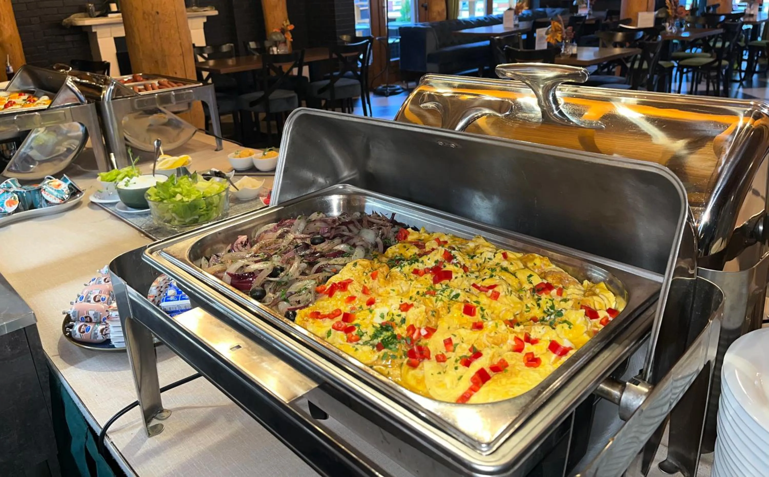 Breakfast in Park Hotel Ambrózia