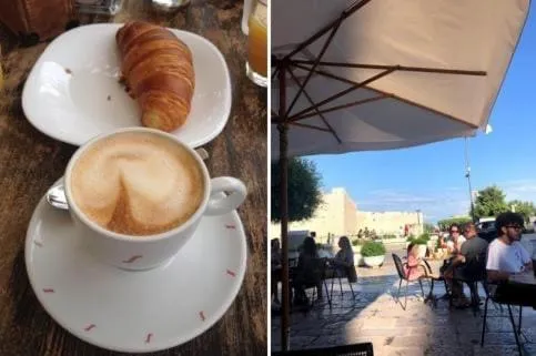 Italian breakfast in Domatia