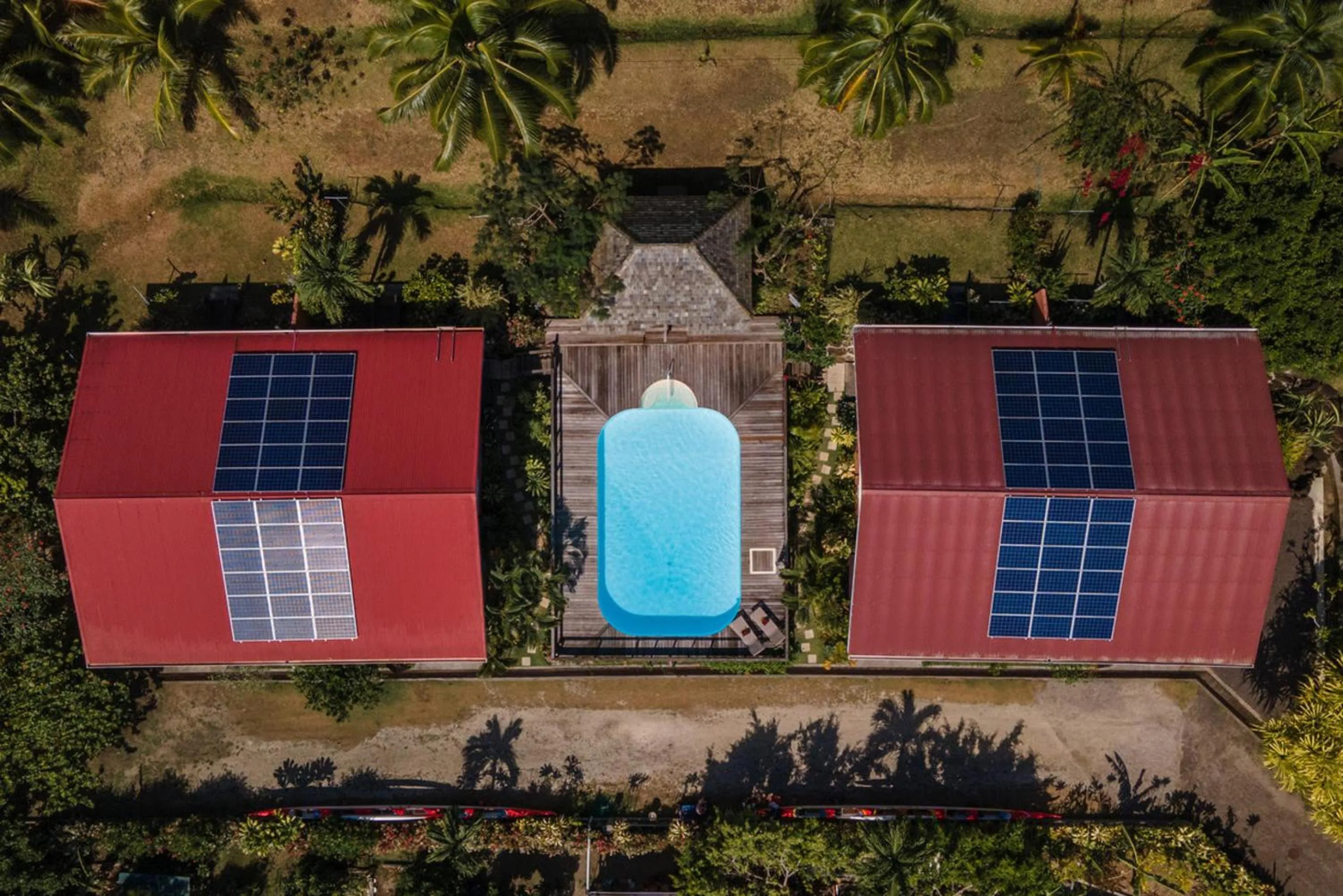 Bird's eye view in BORA BORA HOLIDAY'S LODGE