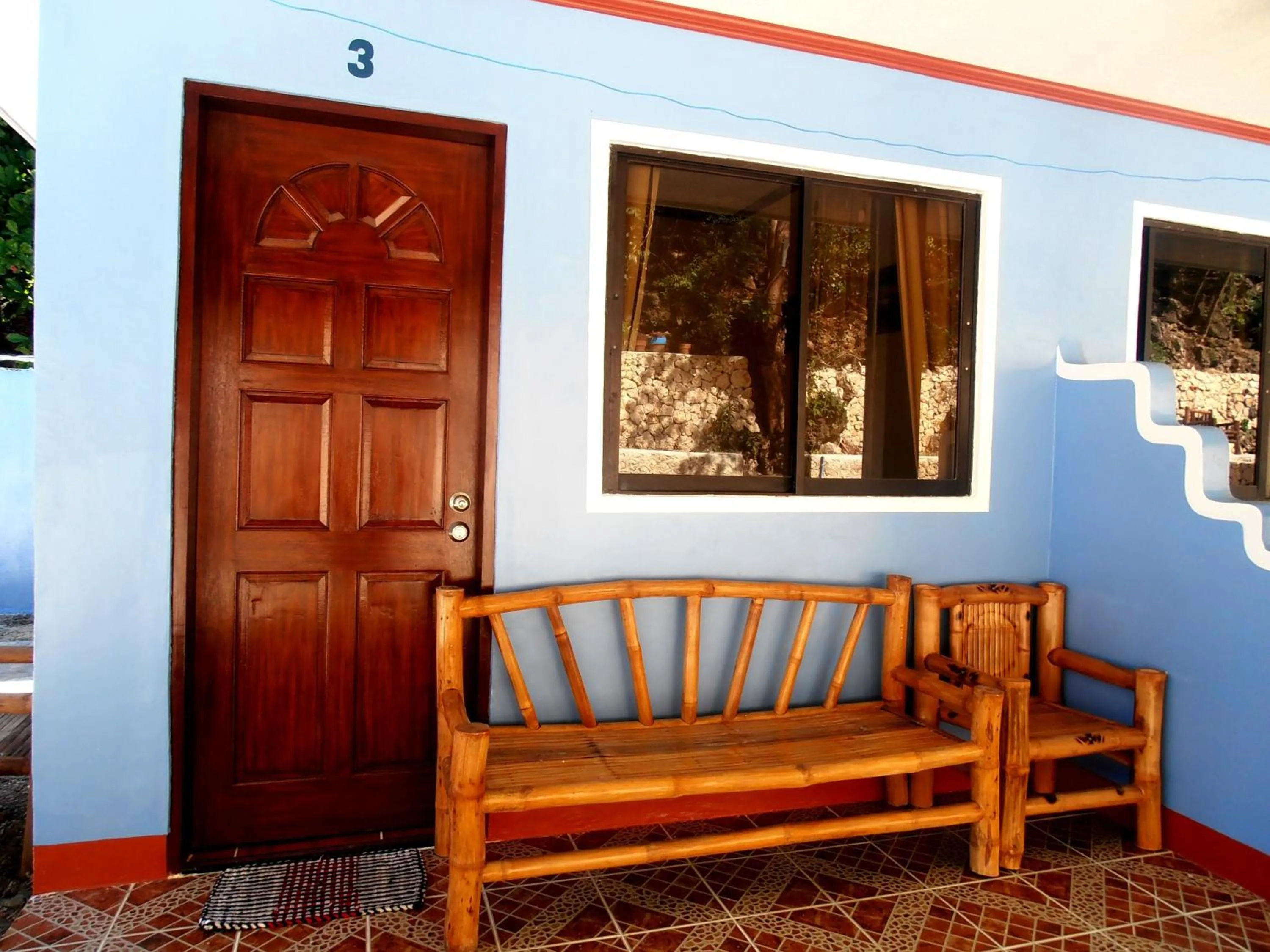Patio in Blue Corals Beach Resort