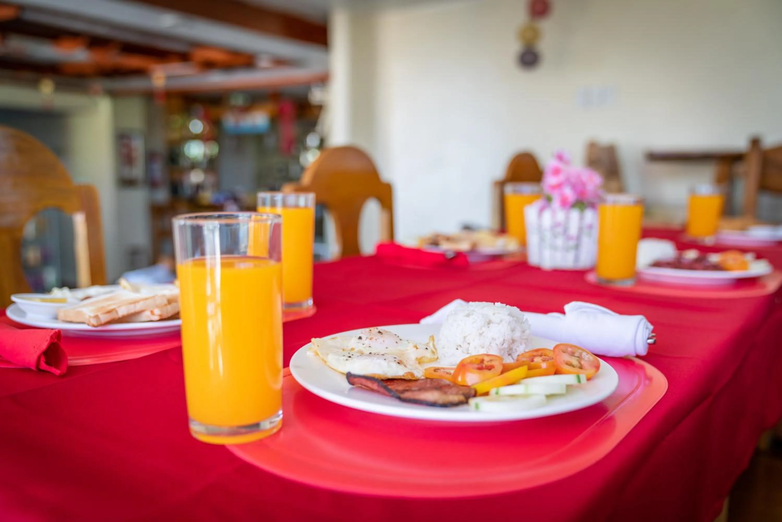 Breakfast in Blue Corals Beach Resort