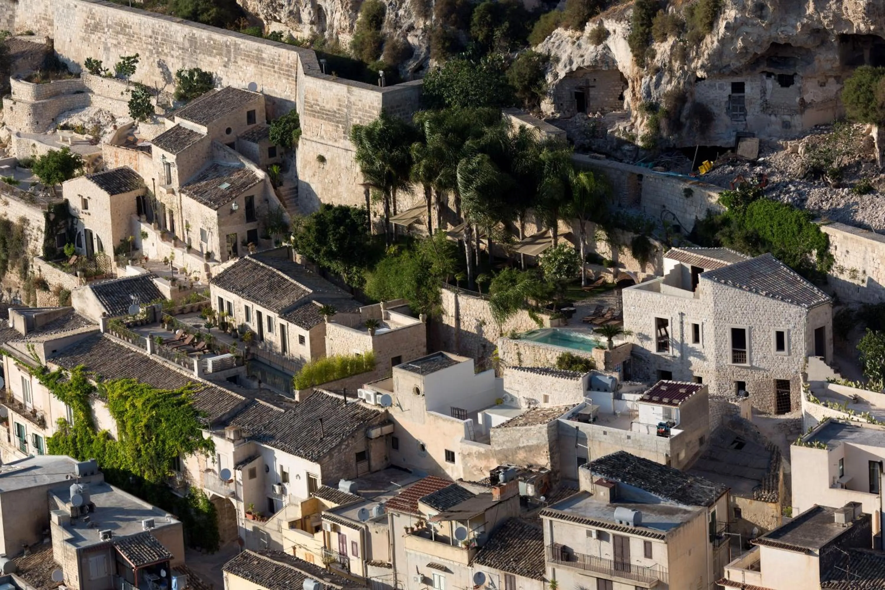 Bird's eye view in Borgo Hedone