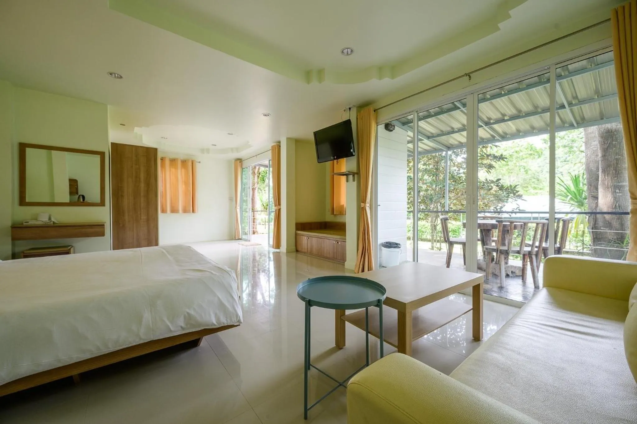 Photo of the whole room, Bed in Yura Kiri Resort Khao Yai