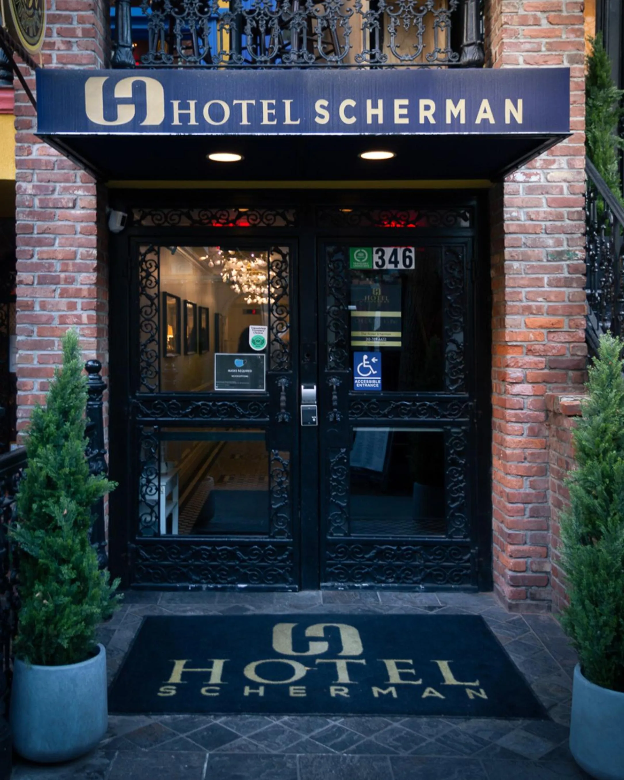 Facade/entrance in Hotel Scherman