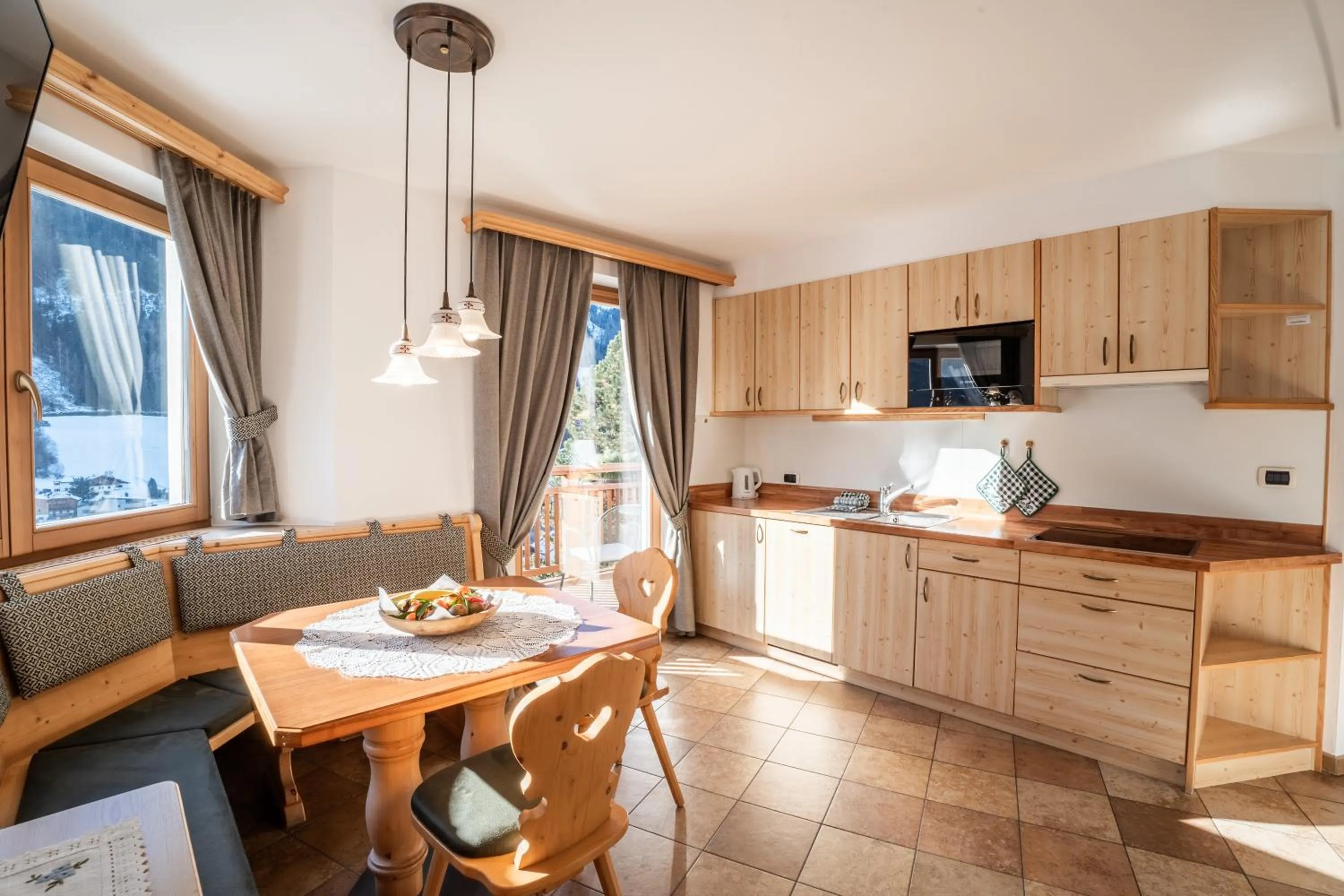 Kitchen or kitchenette in Residence Cesa Ladina