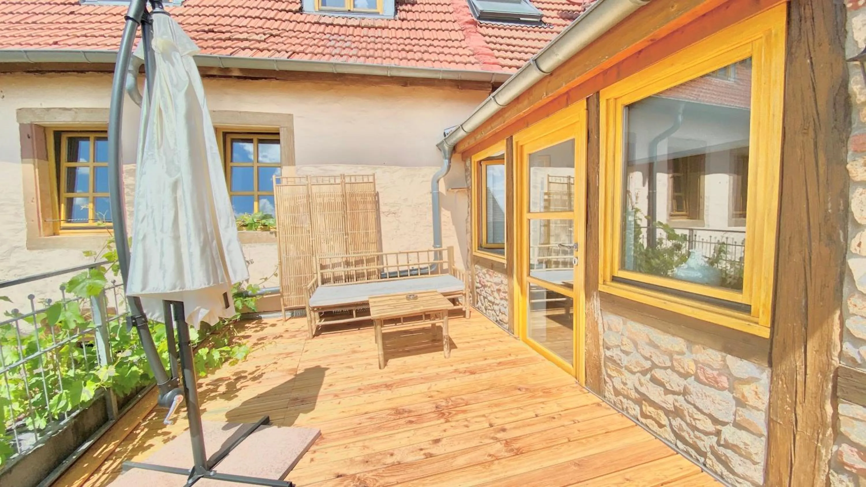 Balcony/Terrace in LANDHOTEL 1707 by Landgasthof Zickler