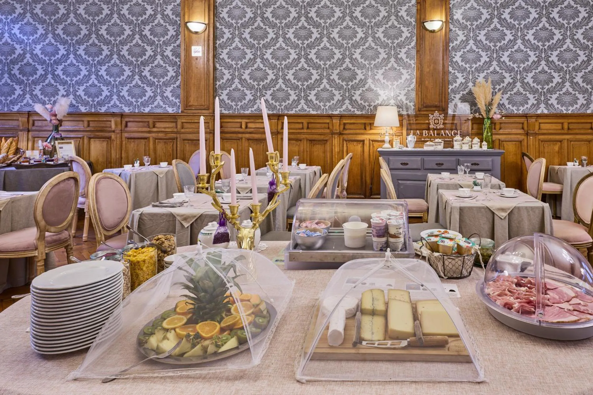 Buffet breakfast in The Originals Boutique, Hôtel de la Balance, Montbéliard