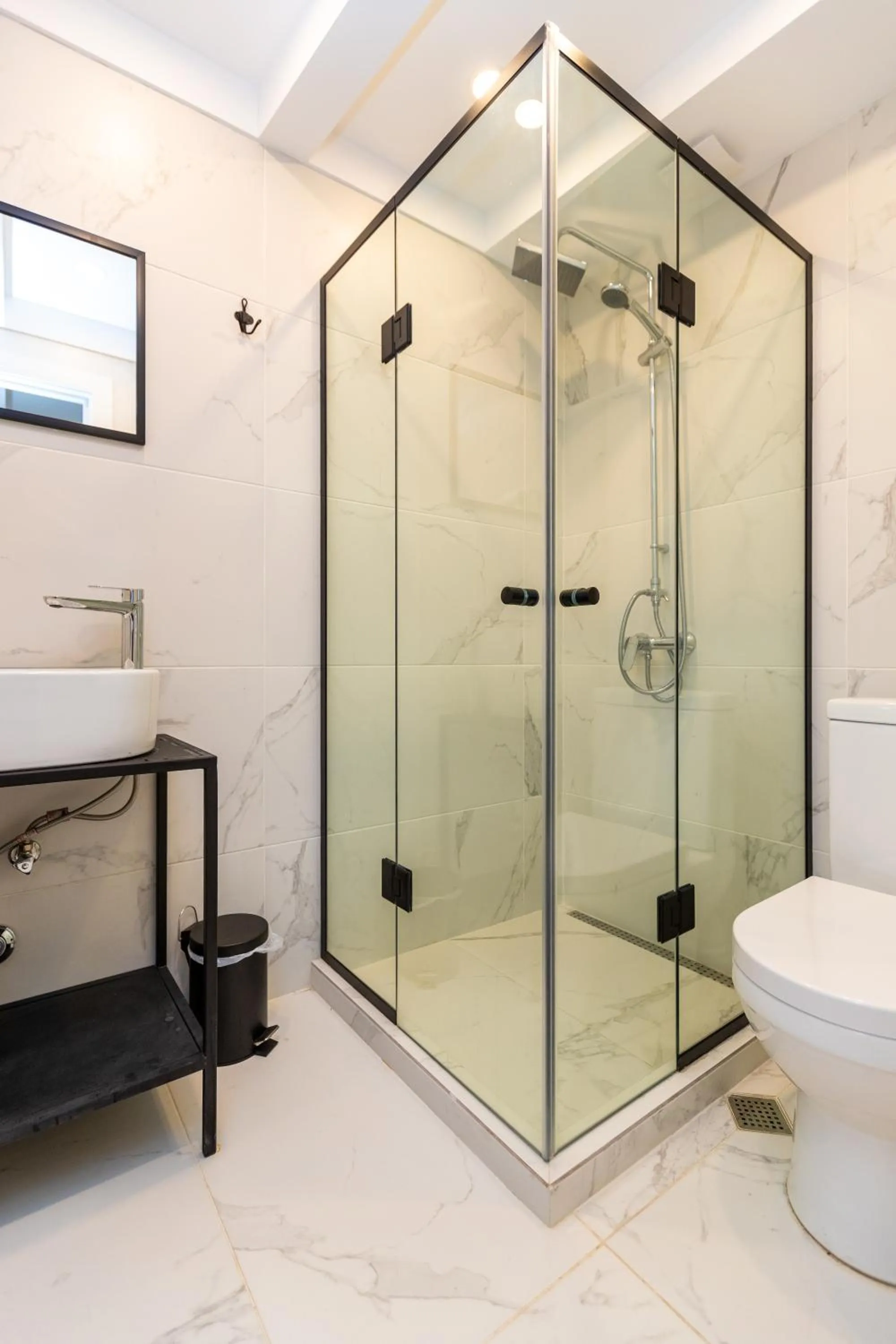 Shower in Shota Rustaveli Aparthotel