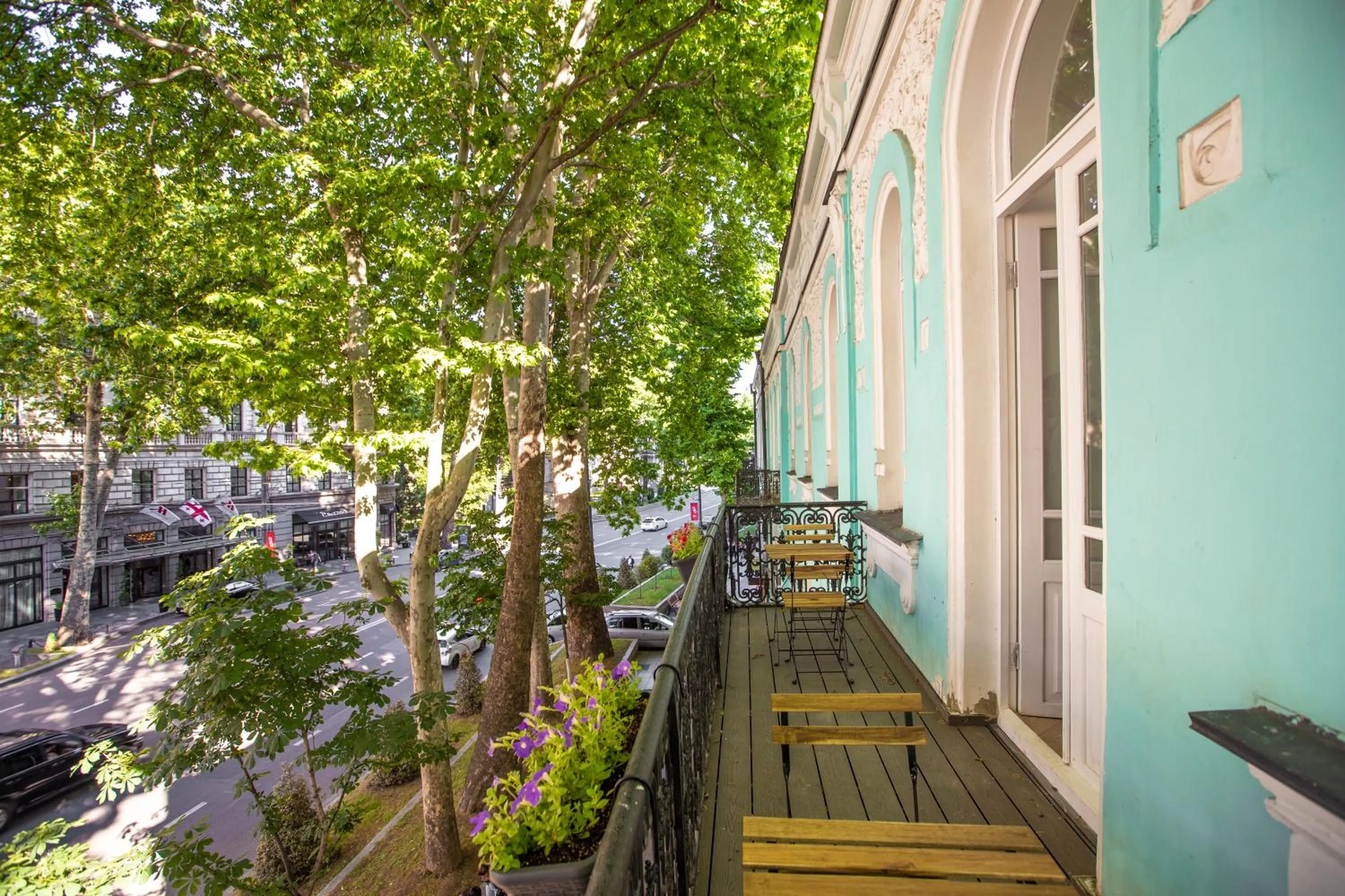 Balcony/Terrace in Shota Rustaveli Aparthotel