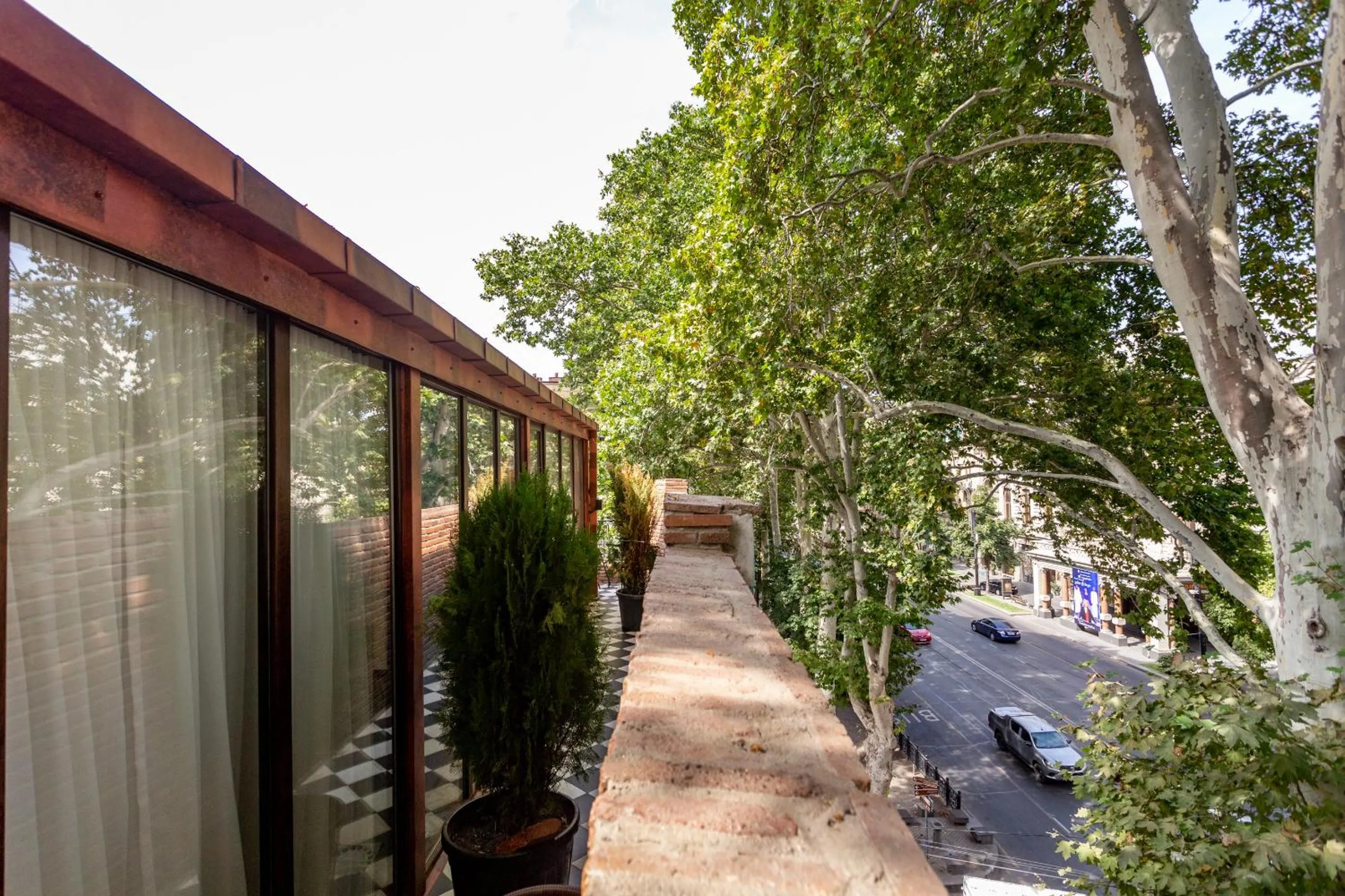 Balcony/Terrace in Shota Rustaveli Aparthotel