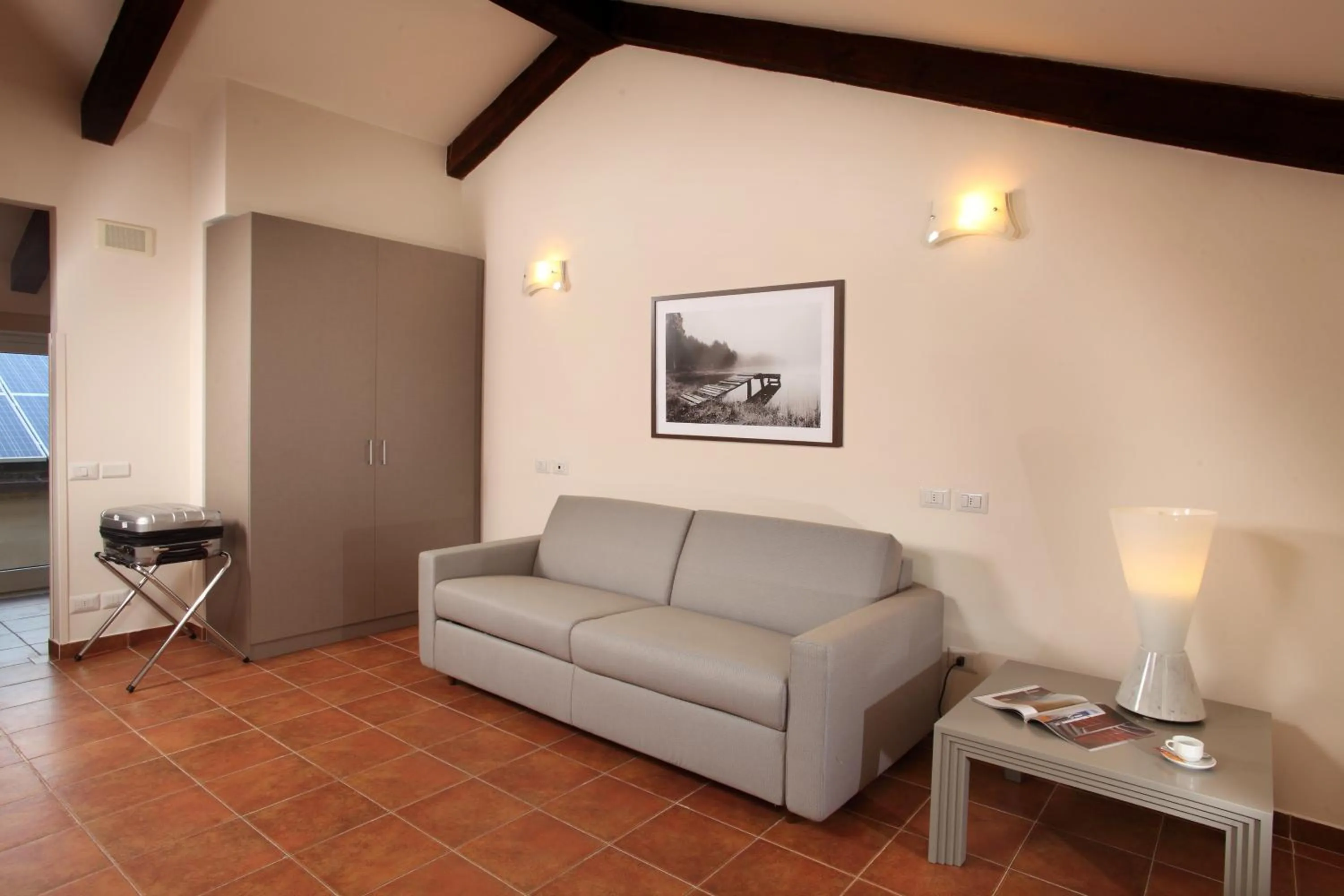 Seating area in Hearth Hotel