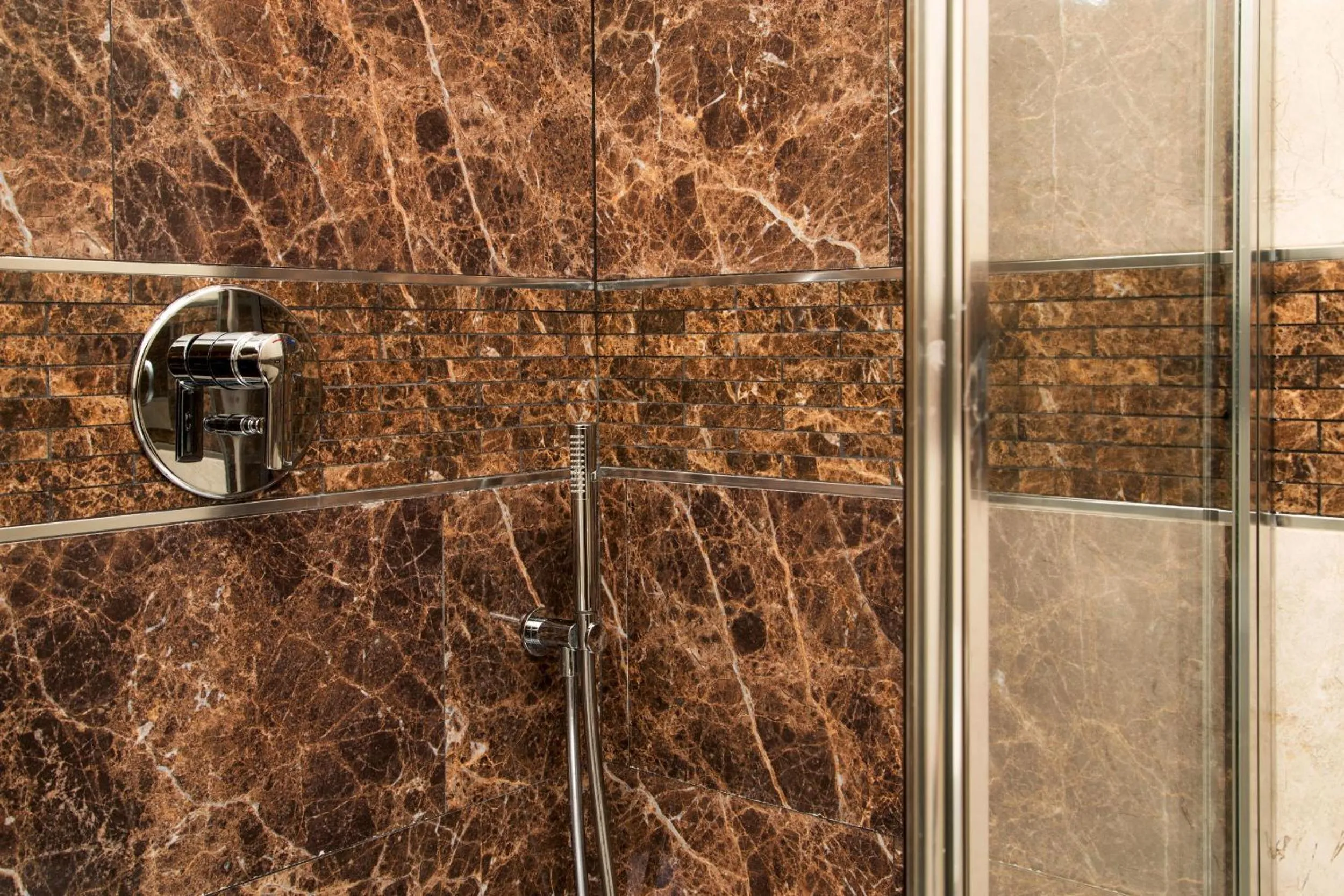 Shower in Hearth Hotel