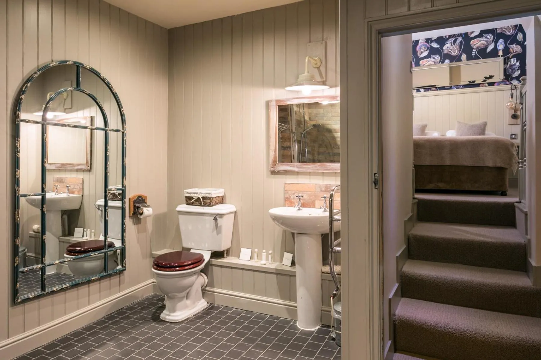 Bathroom in The Angel & Blue Pig