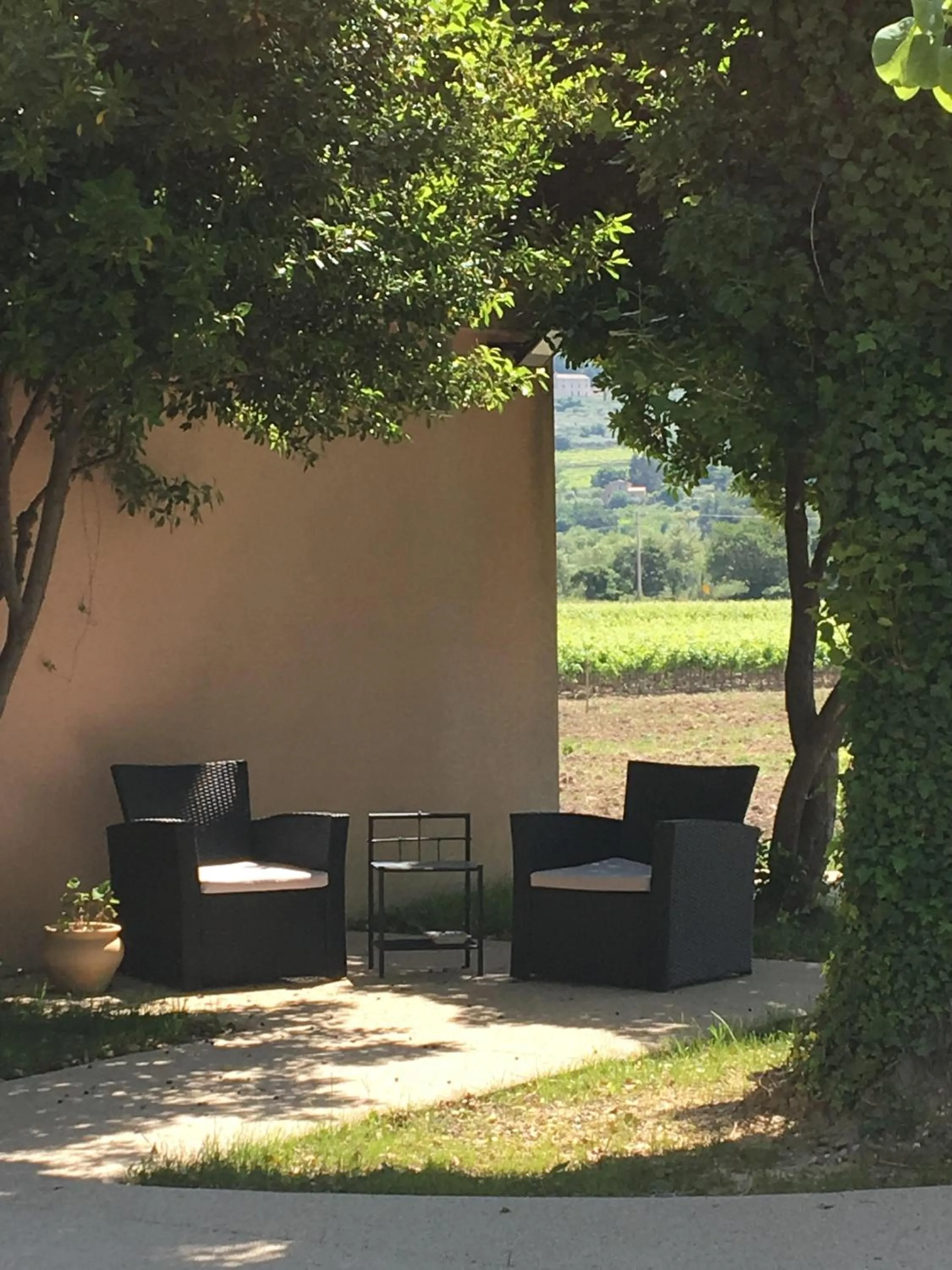 Garden in Logis Hôtel La Bastide des Monges