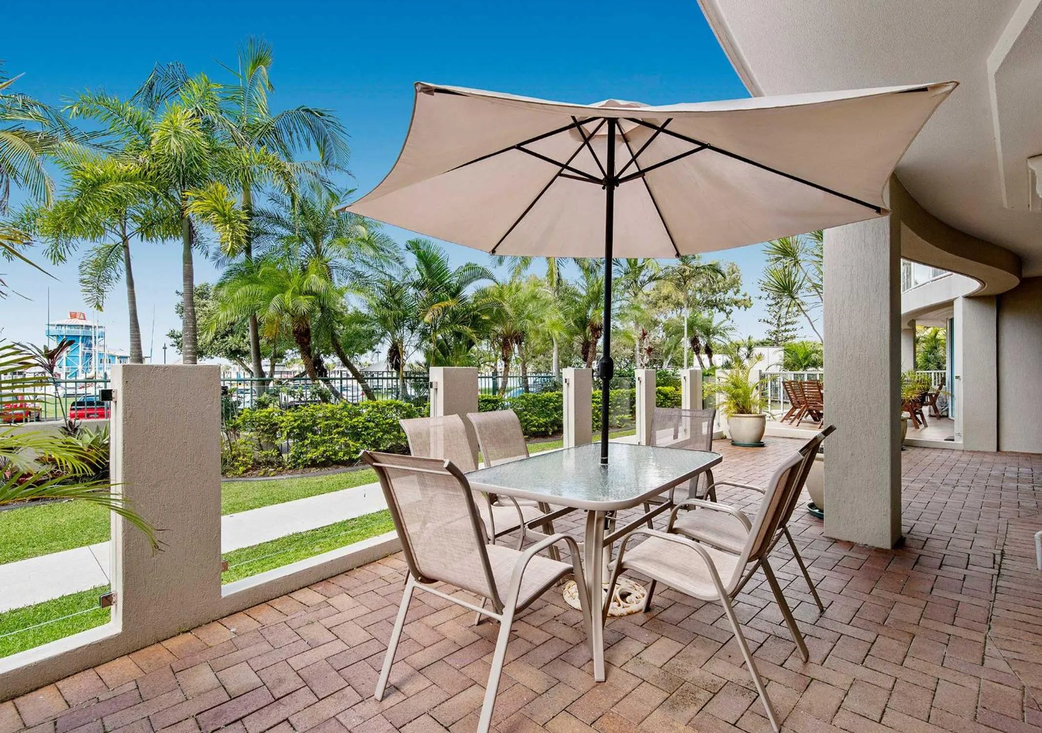 Patio in Sailport Mooloolaba Apartments