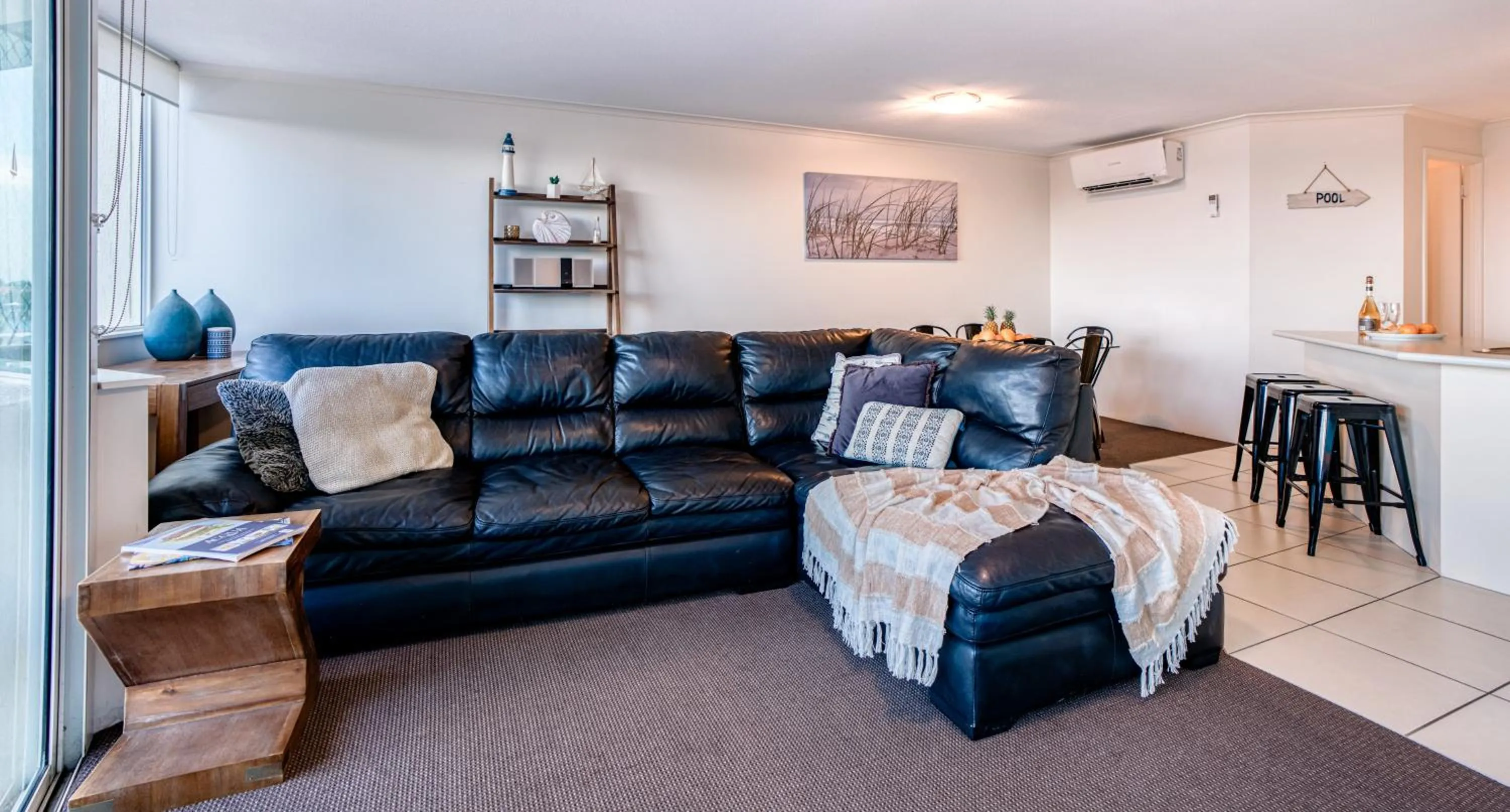 Seating area in Sailport Mooloolaba Apartments