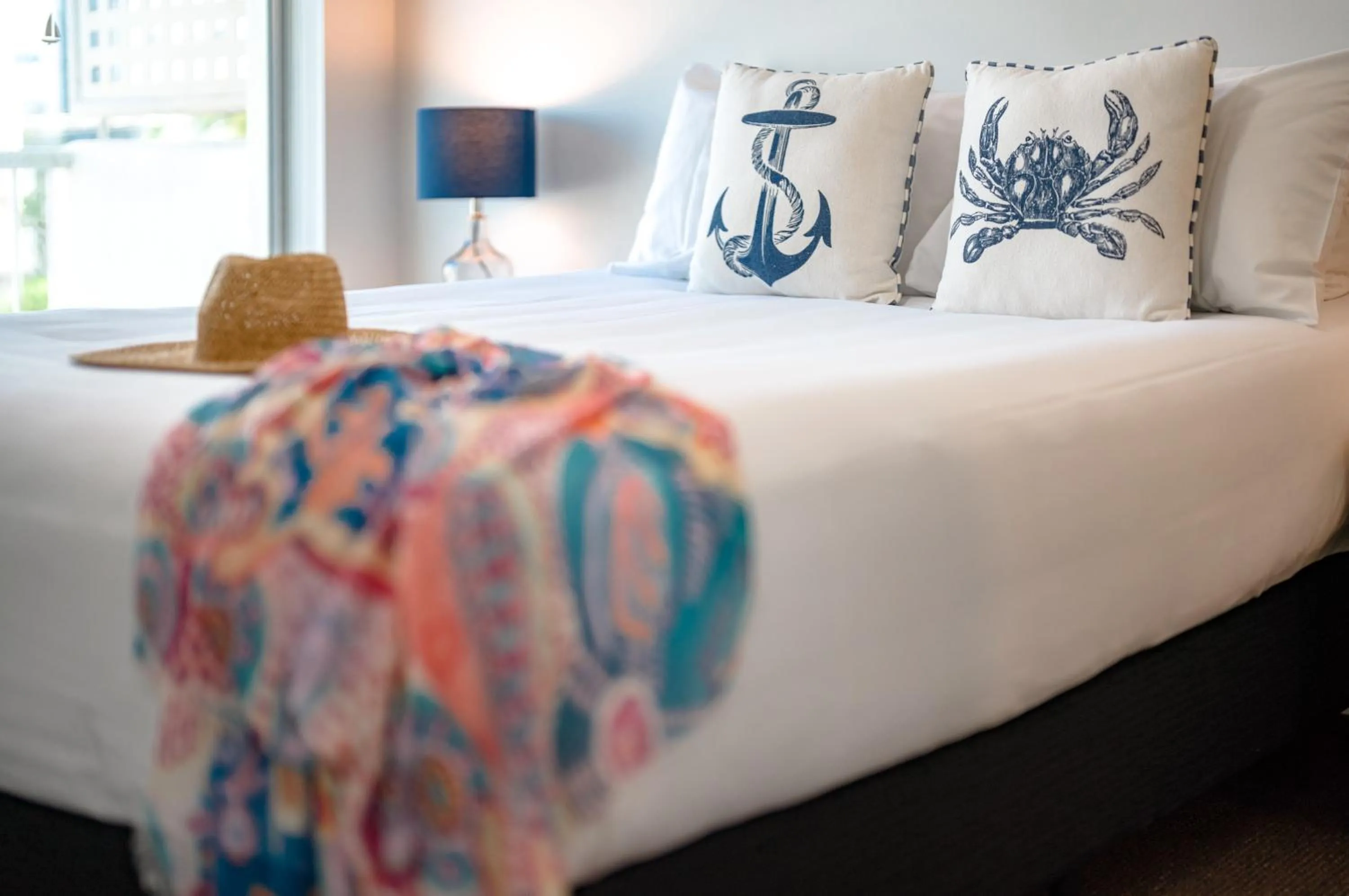 Bed in Sailport Mooloolaba Apartments