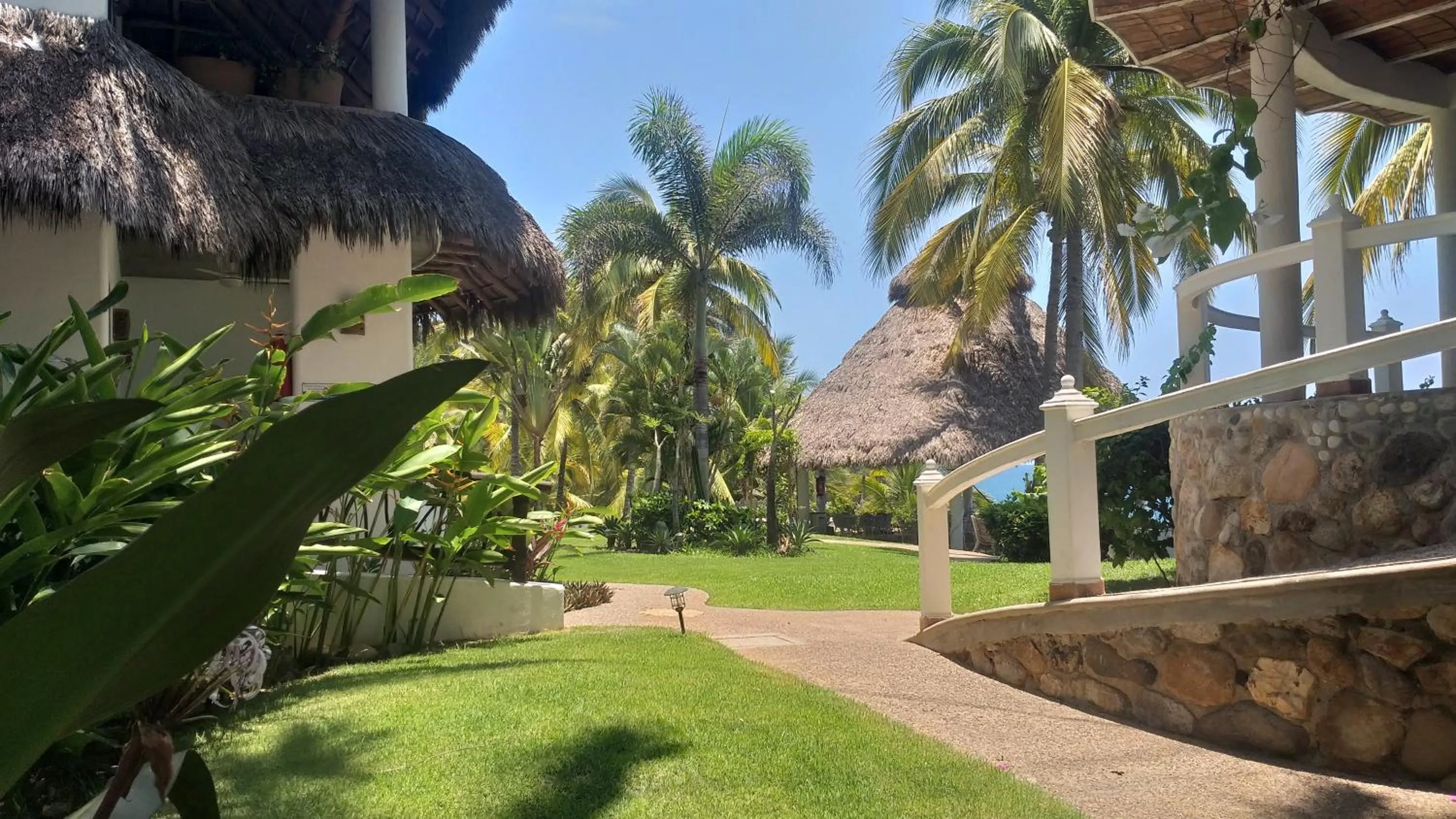 Garden view in Bungalows Lydia San Pancho