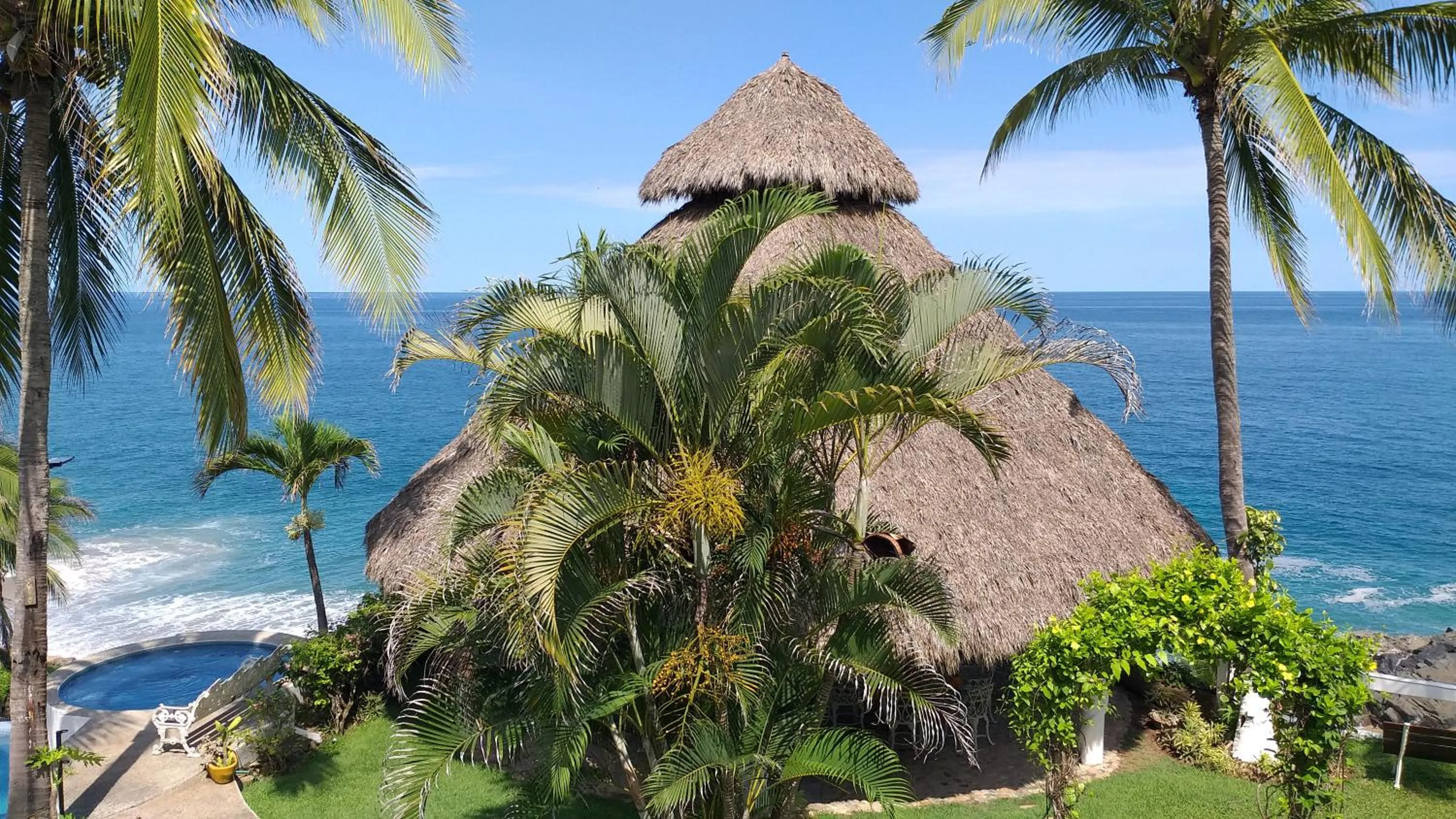 Sea view in Bungalows Lydia San Pancho