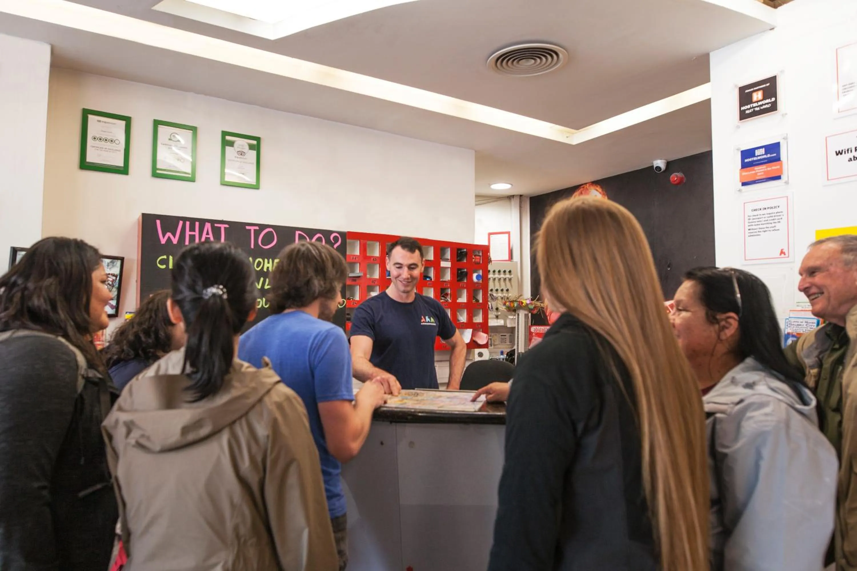 Lobby or reception in Abigail's Hostel