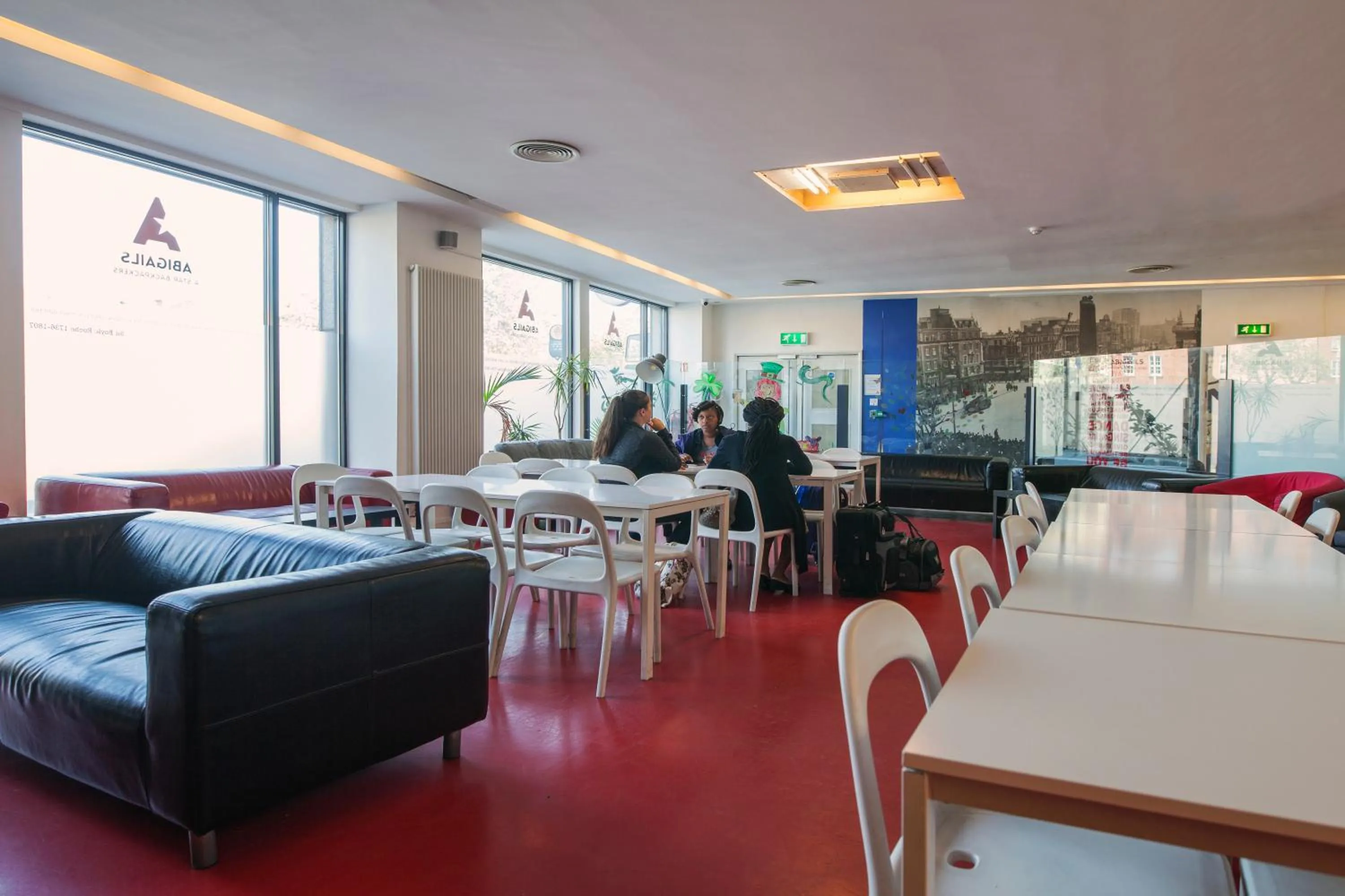 Seating area in Abigail's Hostel