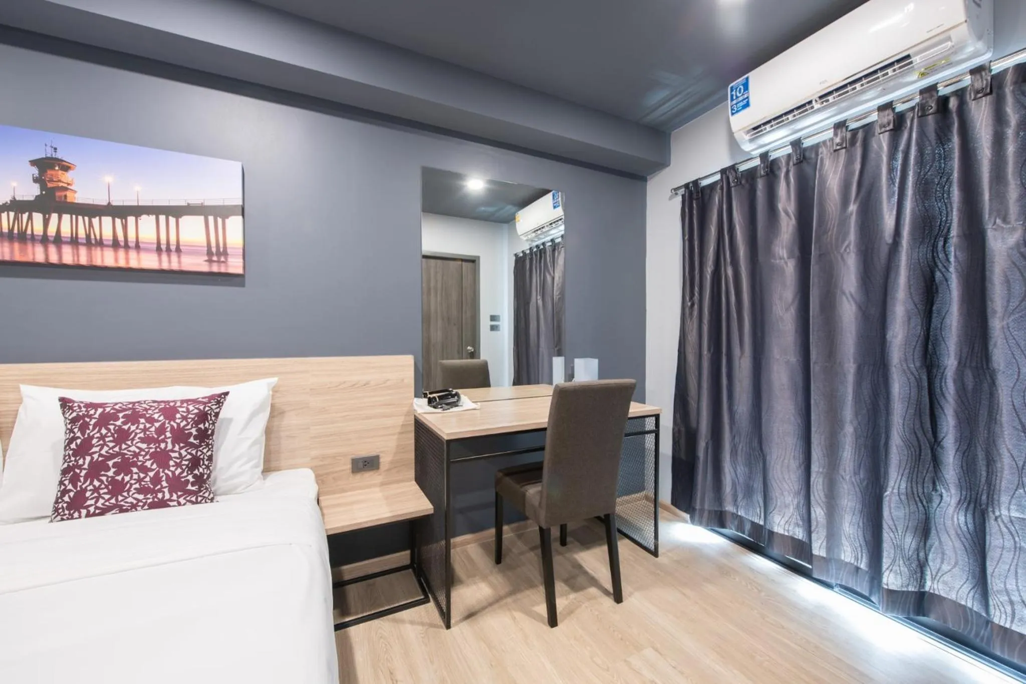 Seating area, Bed in Oblique Apartment - ออฟบลิค อพาร์ทเมนท์