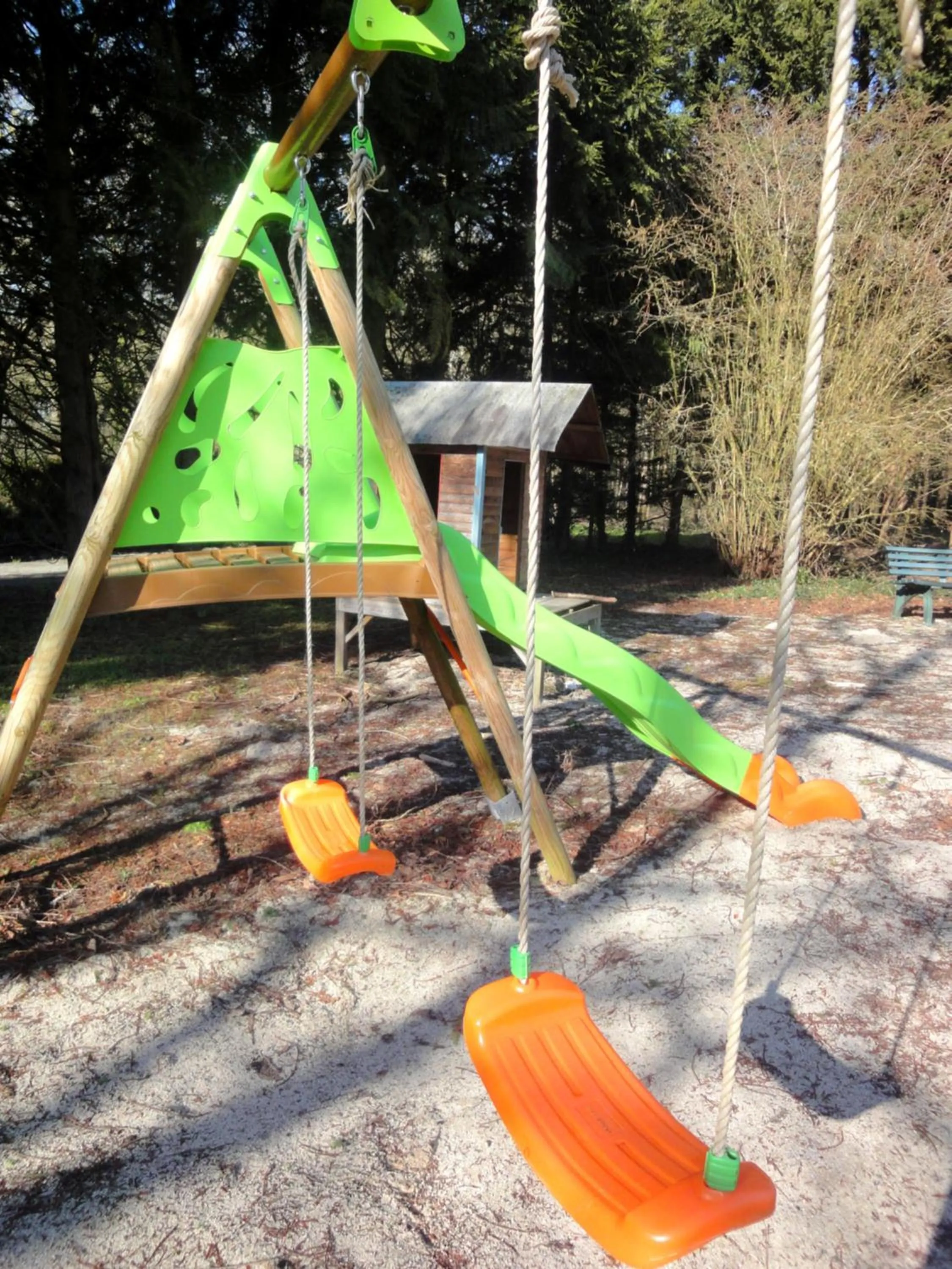 Children play ground in Hotel Restaurant La Grenouillère