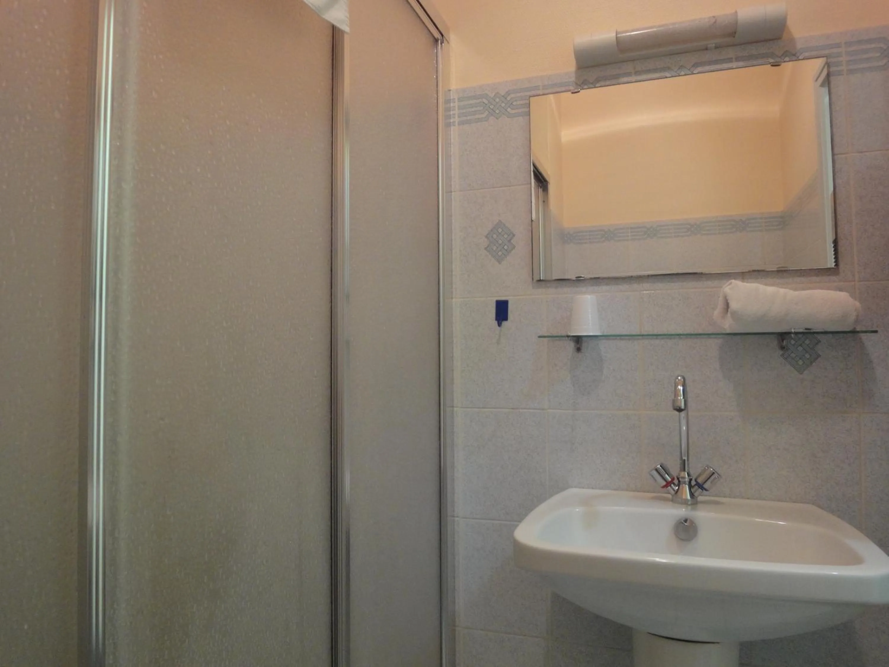 Shower in Hotel Restaurant La Grenouillère