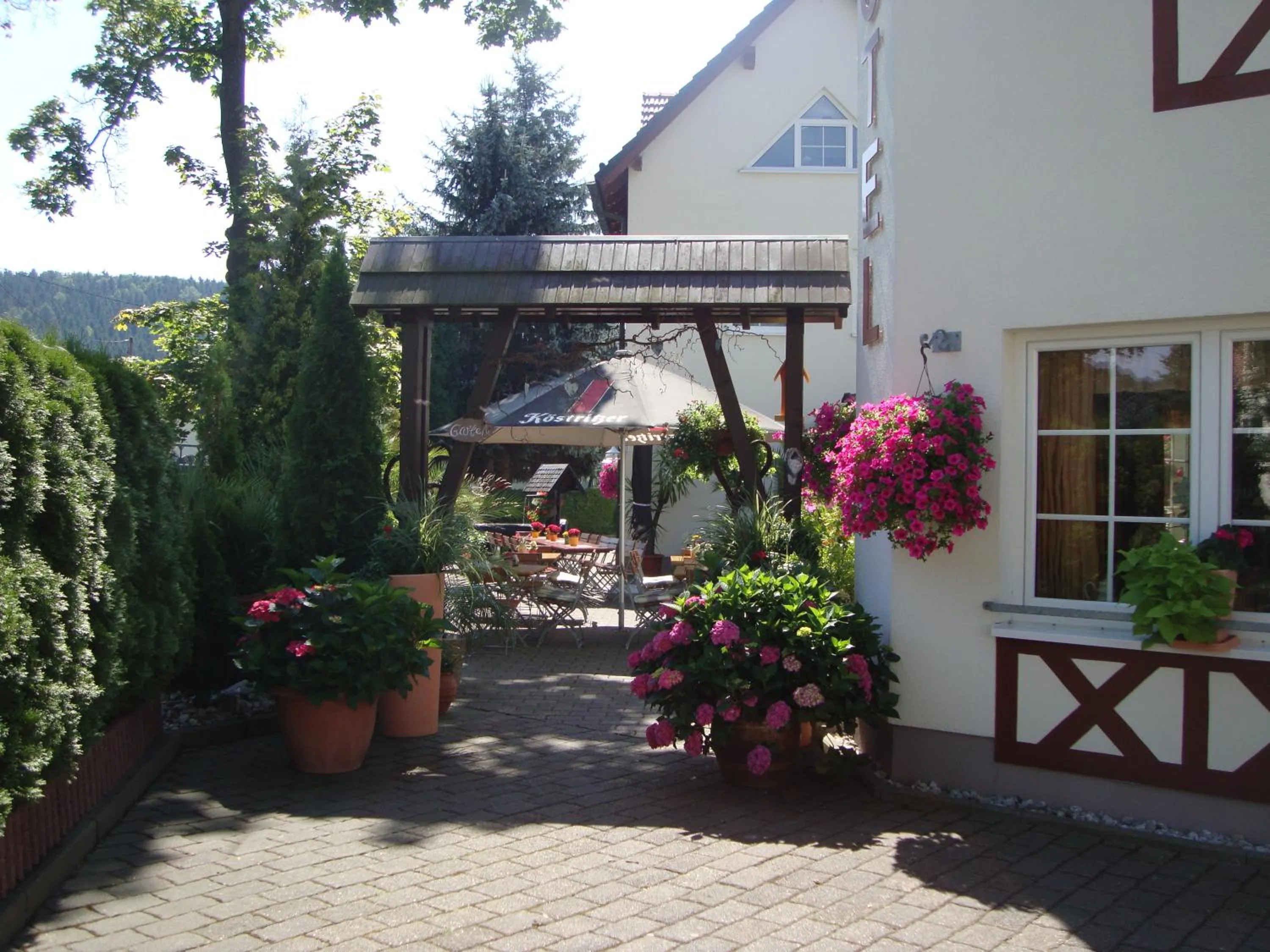 Garden view in Hotel Bergschlößchen