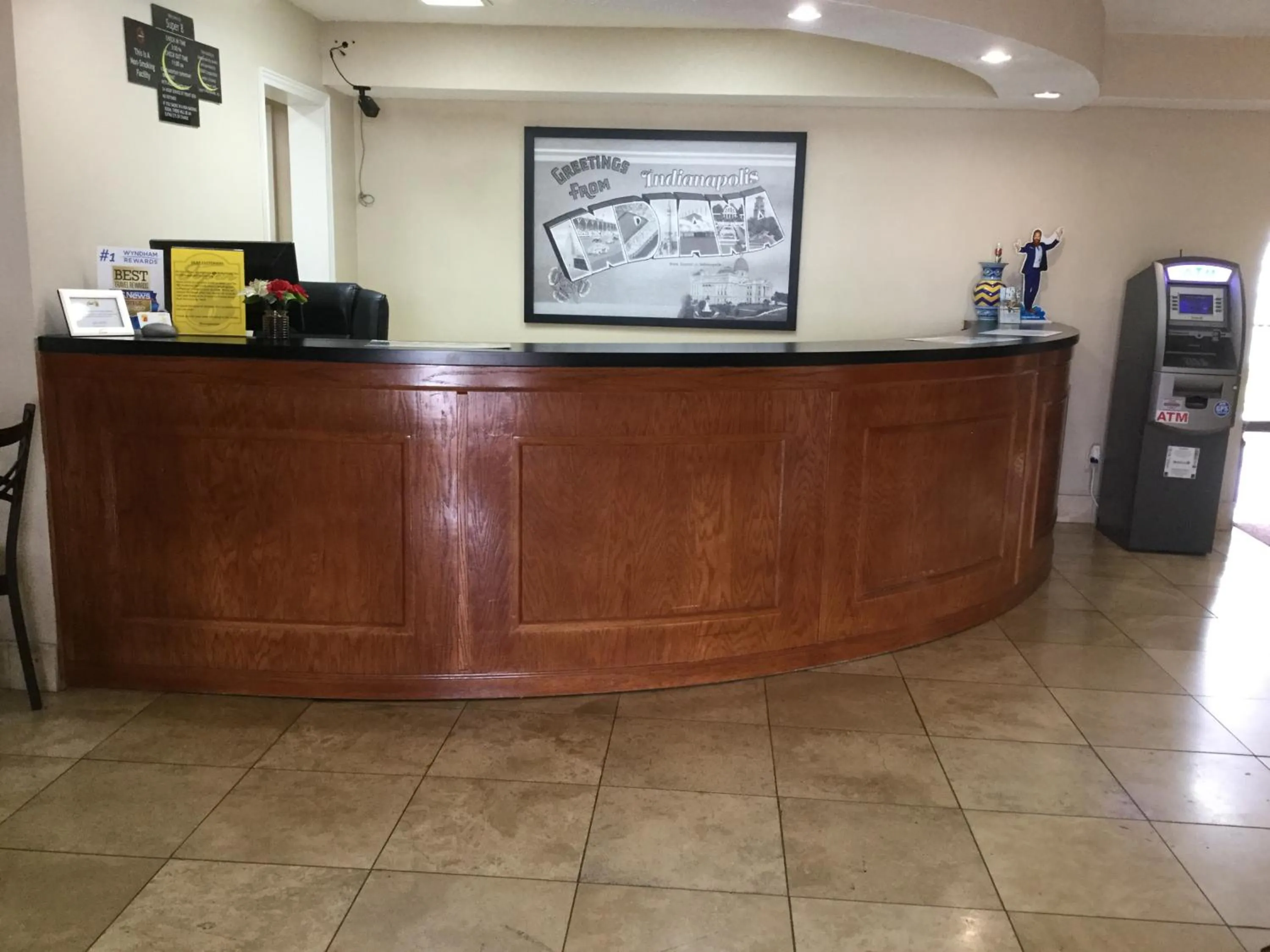 Lobby or reception in Super 8 by Wyndham Indianapolis Emerson