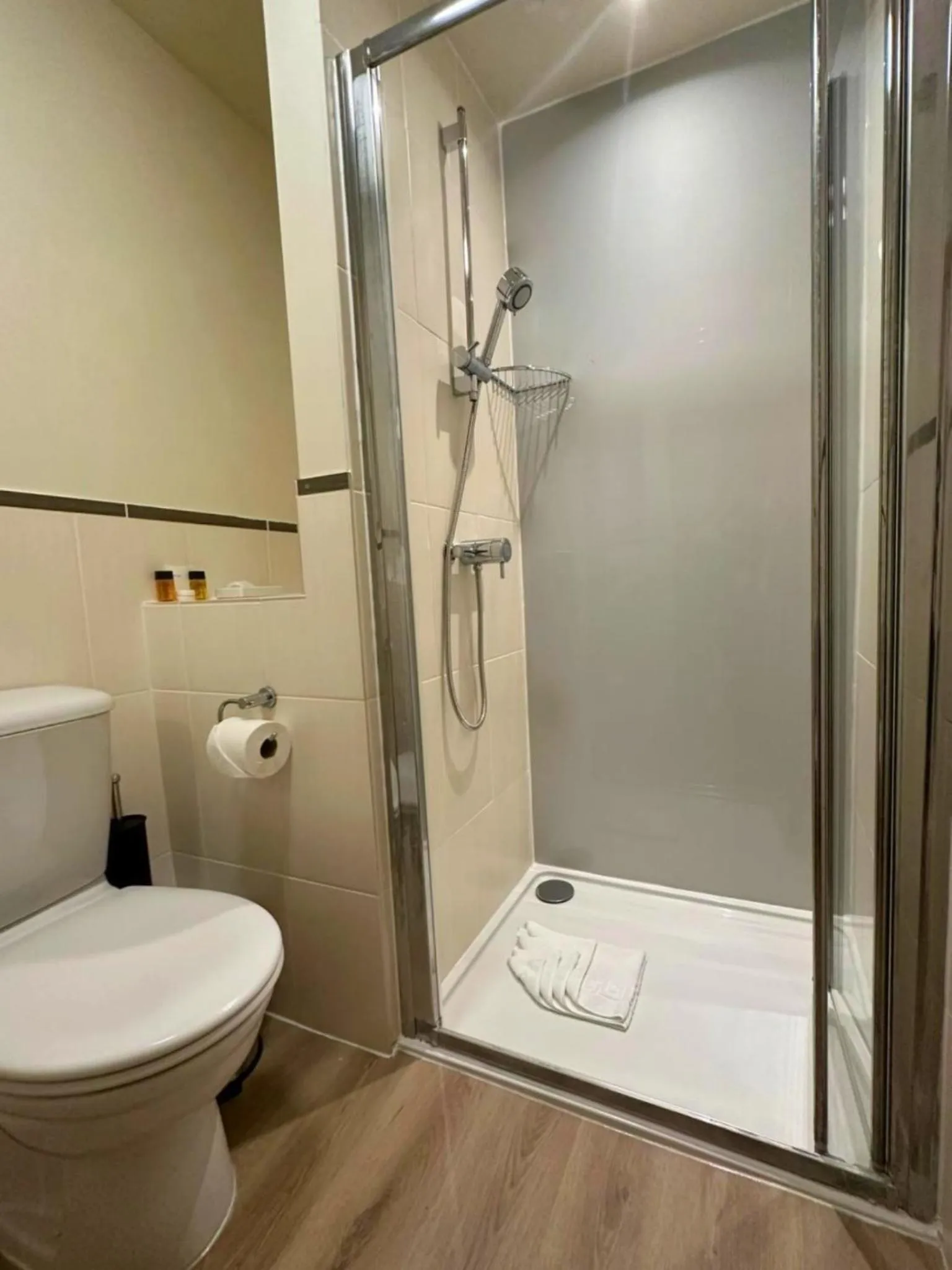 Shower in Caerwylan Hotel