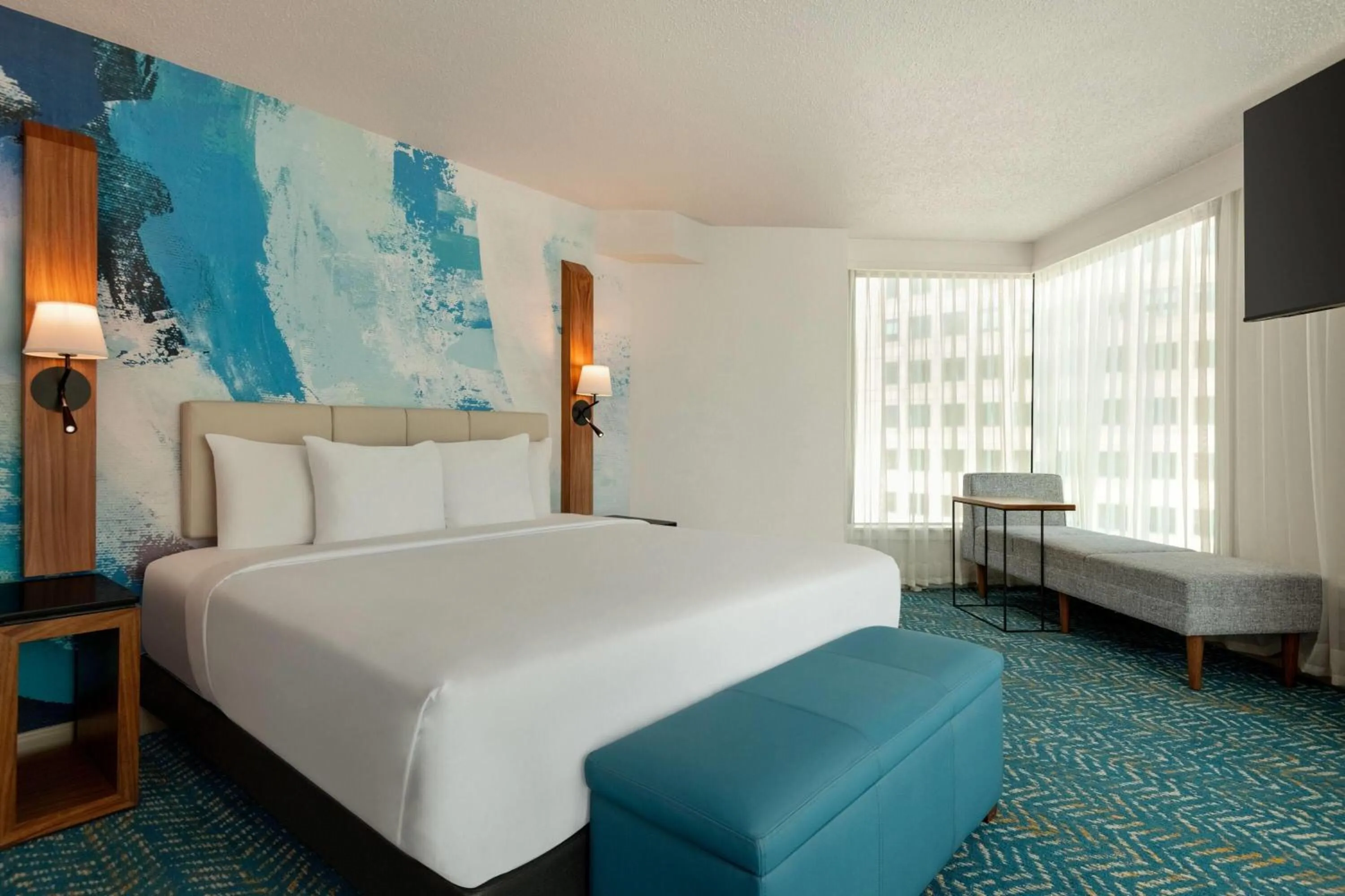 Photo of the whole room, Bed in Fort Pontchartrain Detroit, a Wyndham Hotel