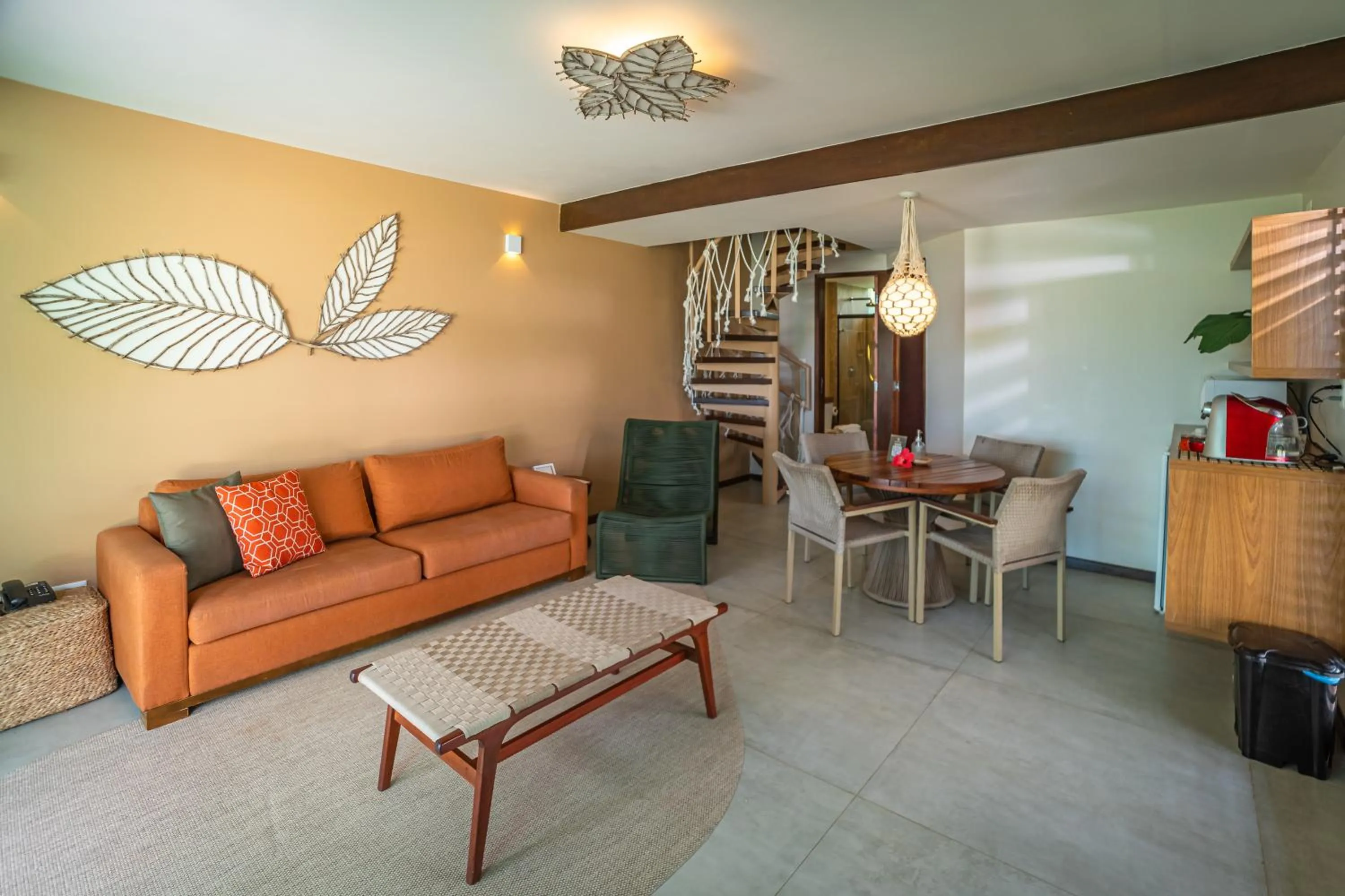 Living room in Pontal dos Carneiros Beach Bungalows