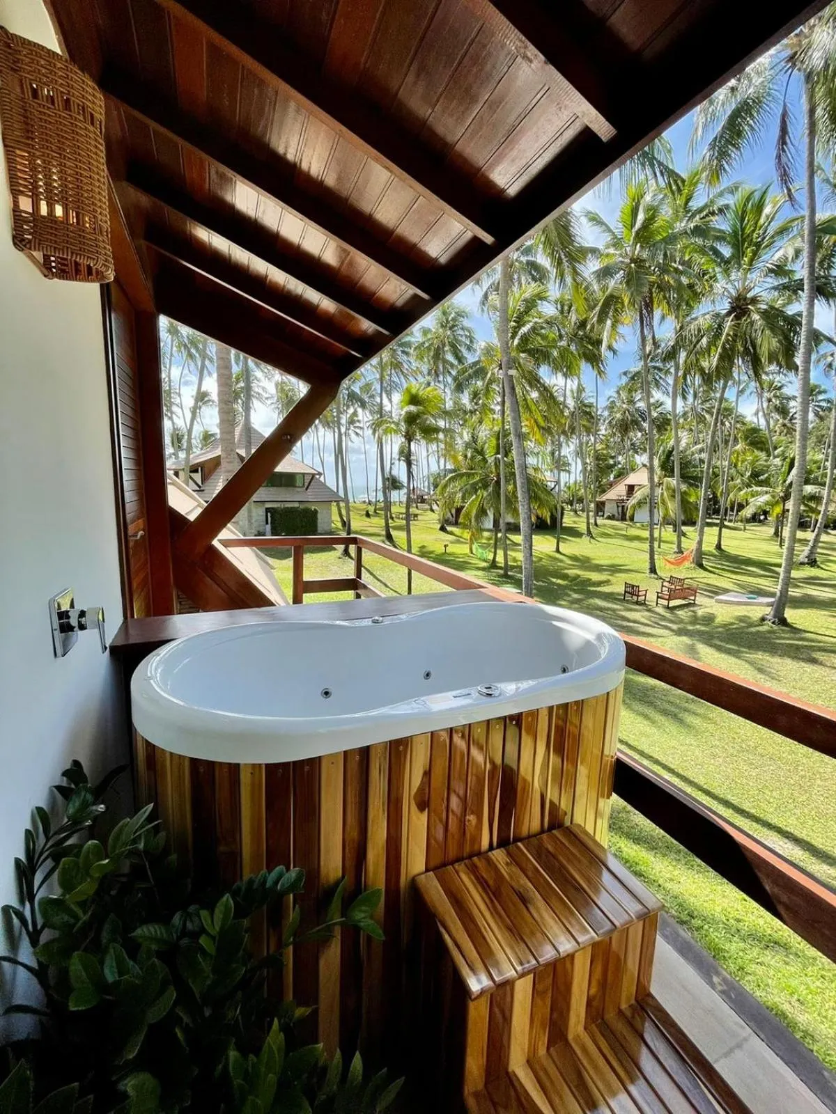 Hot Spring Bath in Pontal dos Carneiros Beach Bungalows