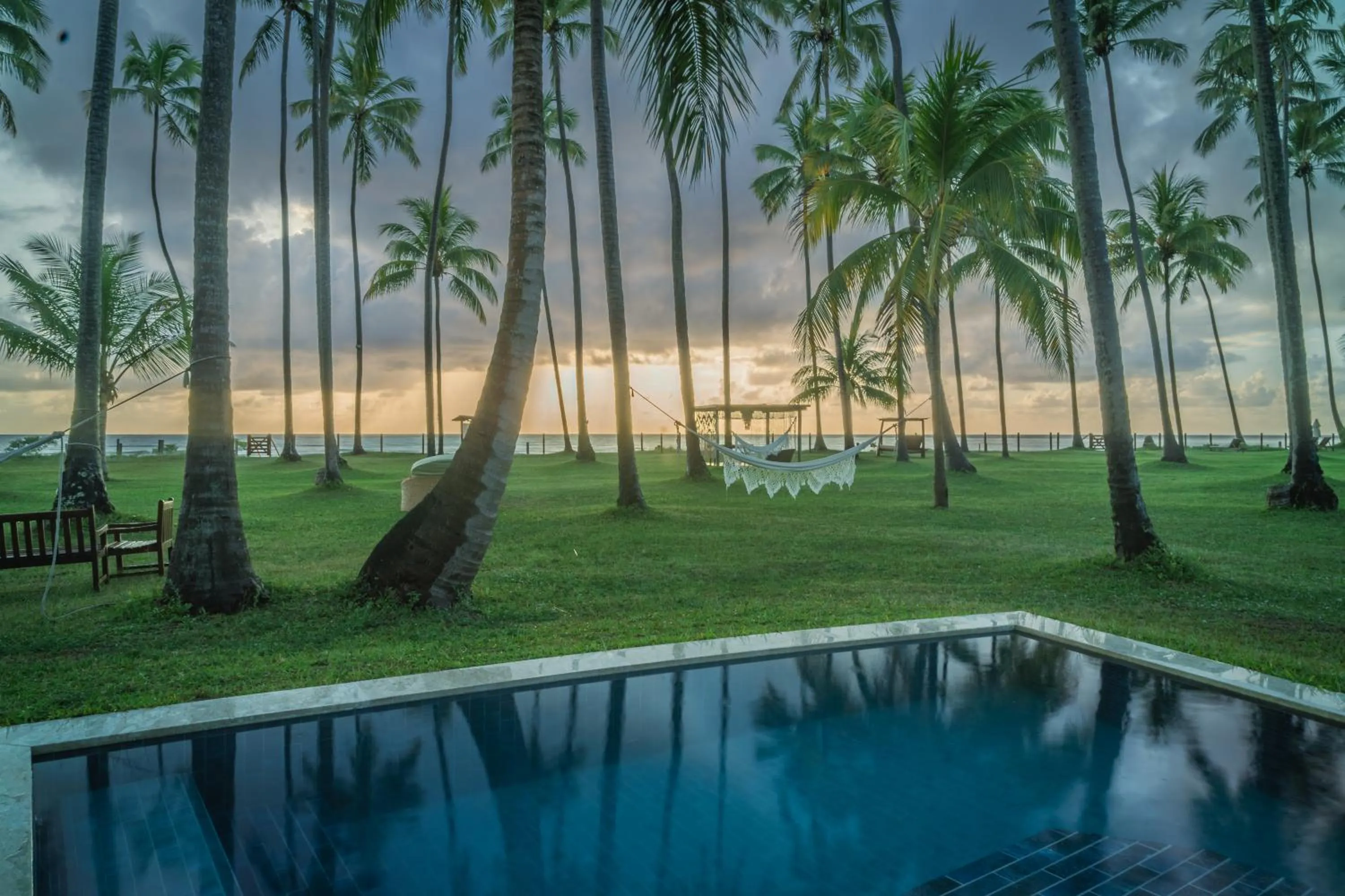 Pool view in Pontal dos Carneiros Beach Bungalows