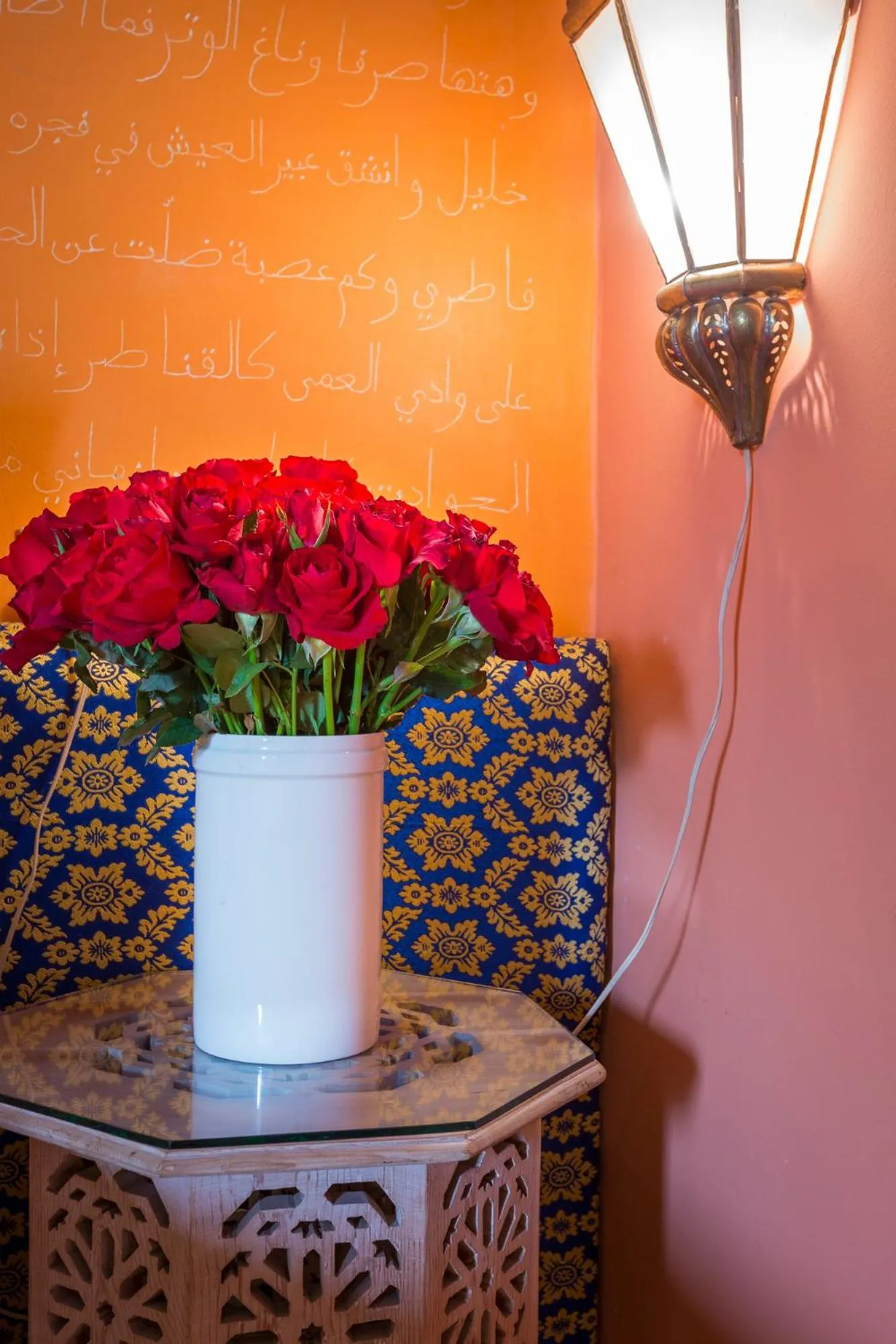 Decorative detail in Riad Azoulay