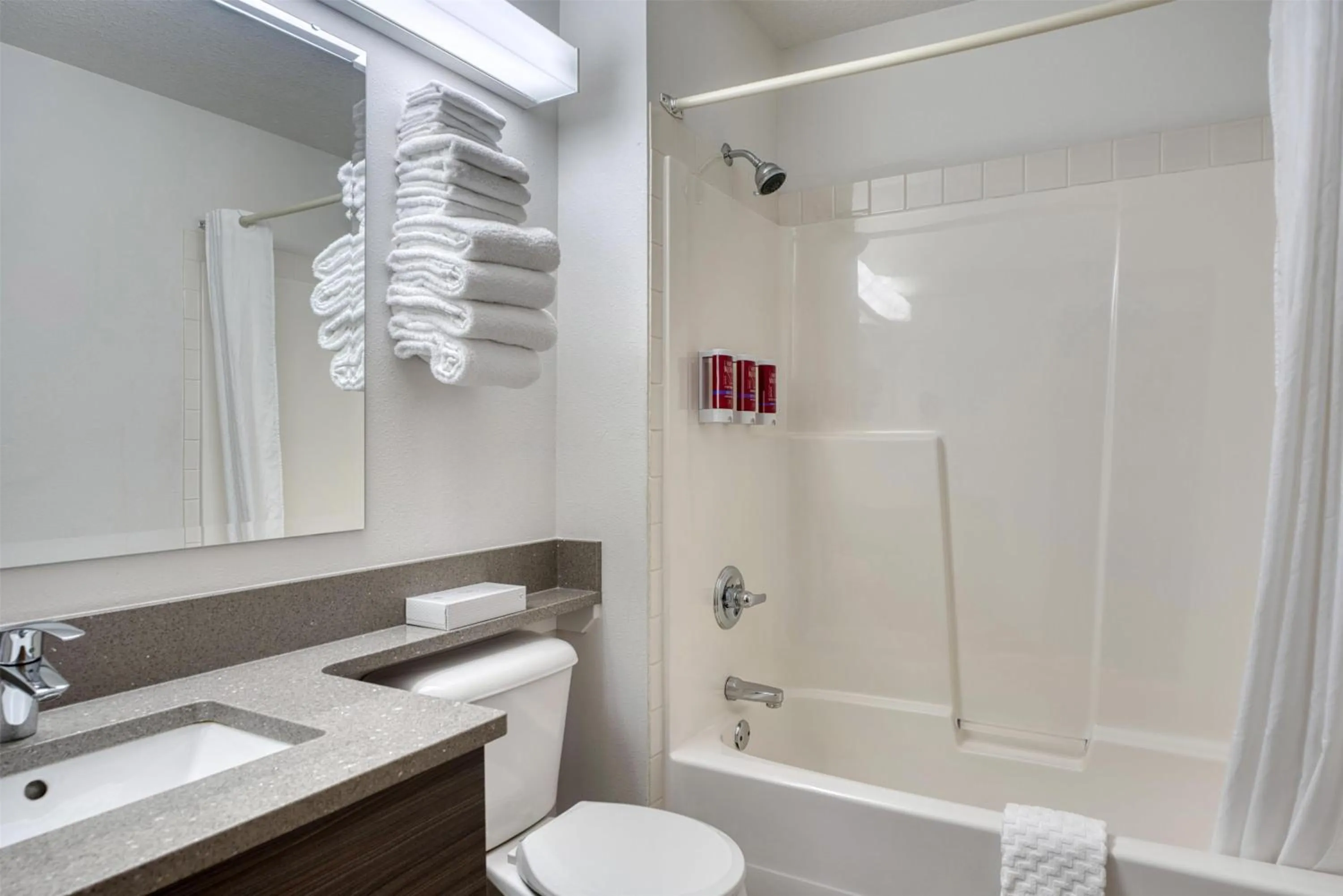 Bathroom in SureStay Plus Hotel by Best Western Lethbridge