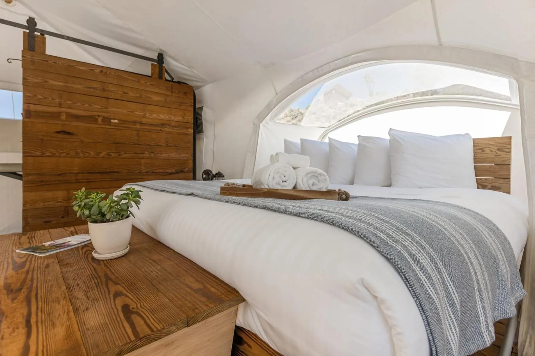 Bed in Under Canvas Moab