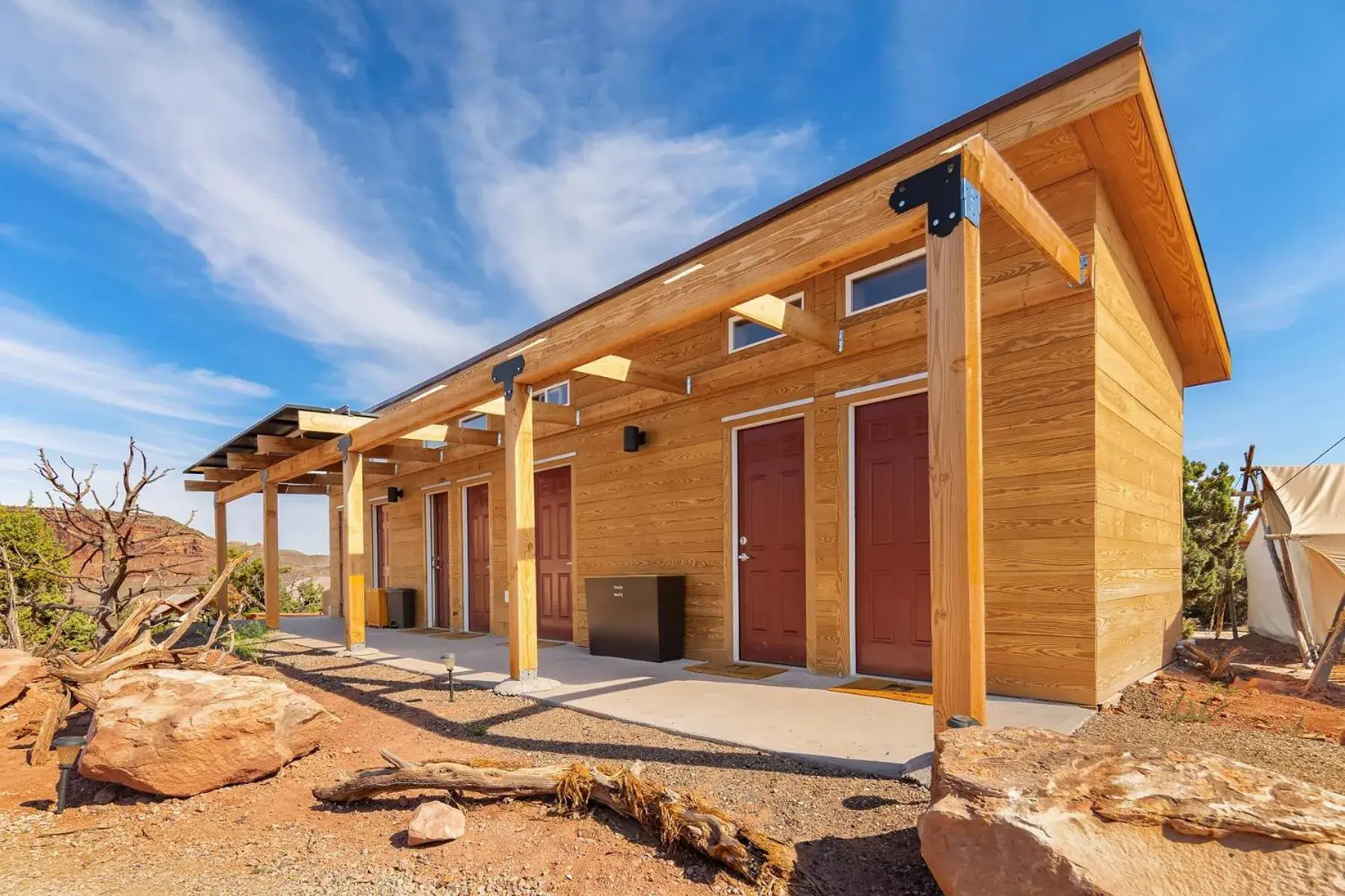 Safari Tent with Shared Bathroom in Under Canvas Moab Safari Tent with Shared Bathroom in Under Canvas Moab