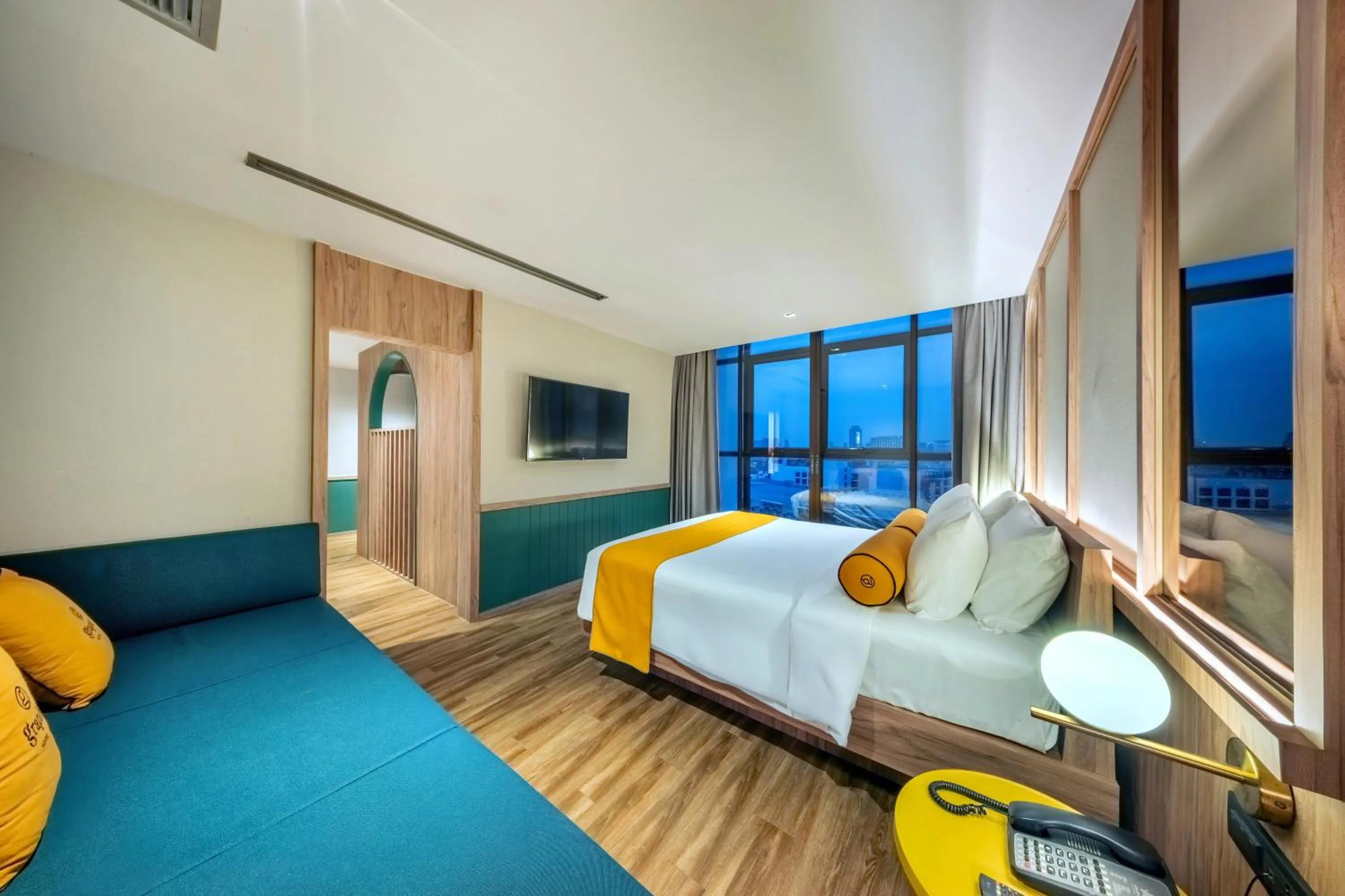 Bed in Graph Hotels Bangkok