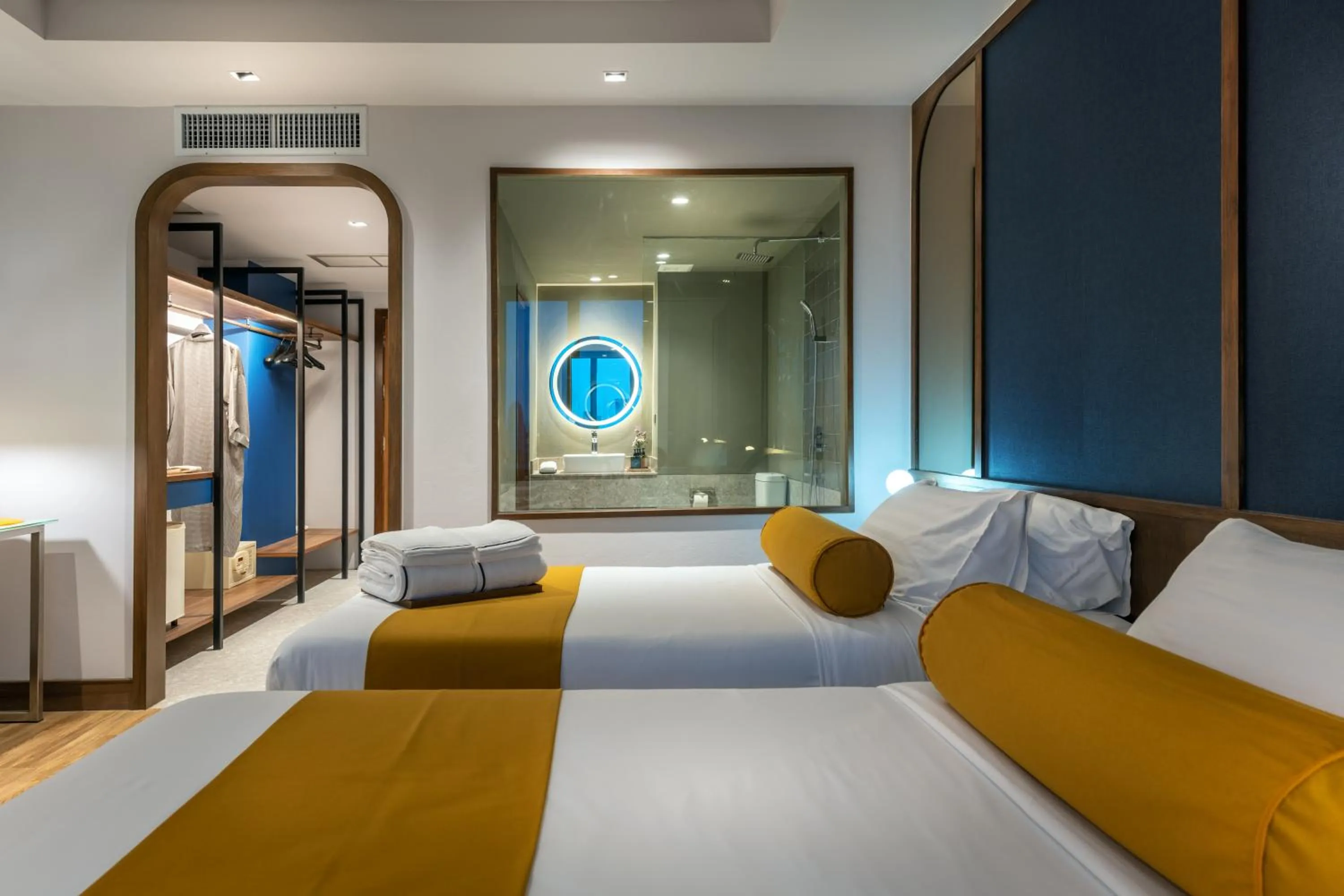 Bed in Graph Hotels Bangkok