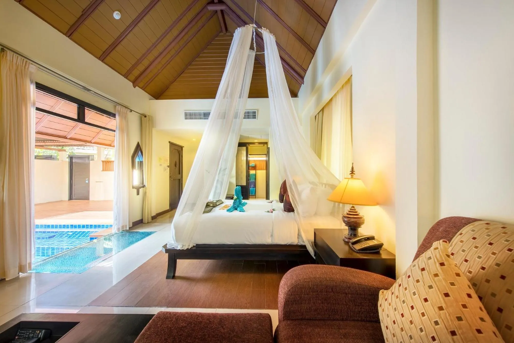 Bedroom, Bed in Chada Lanta Beach Resort