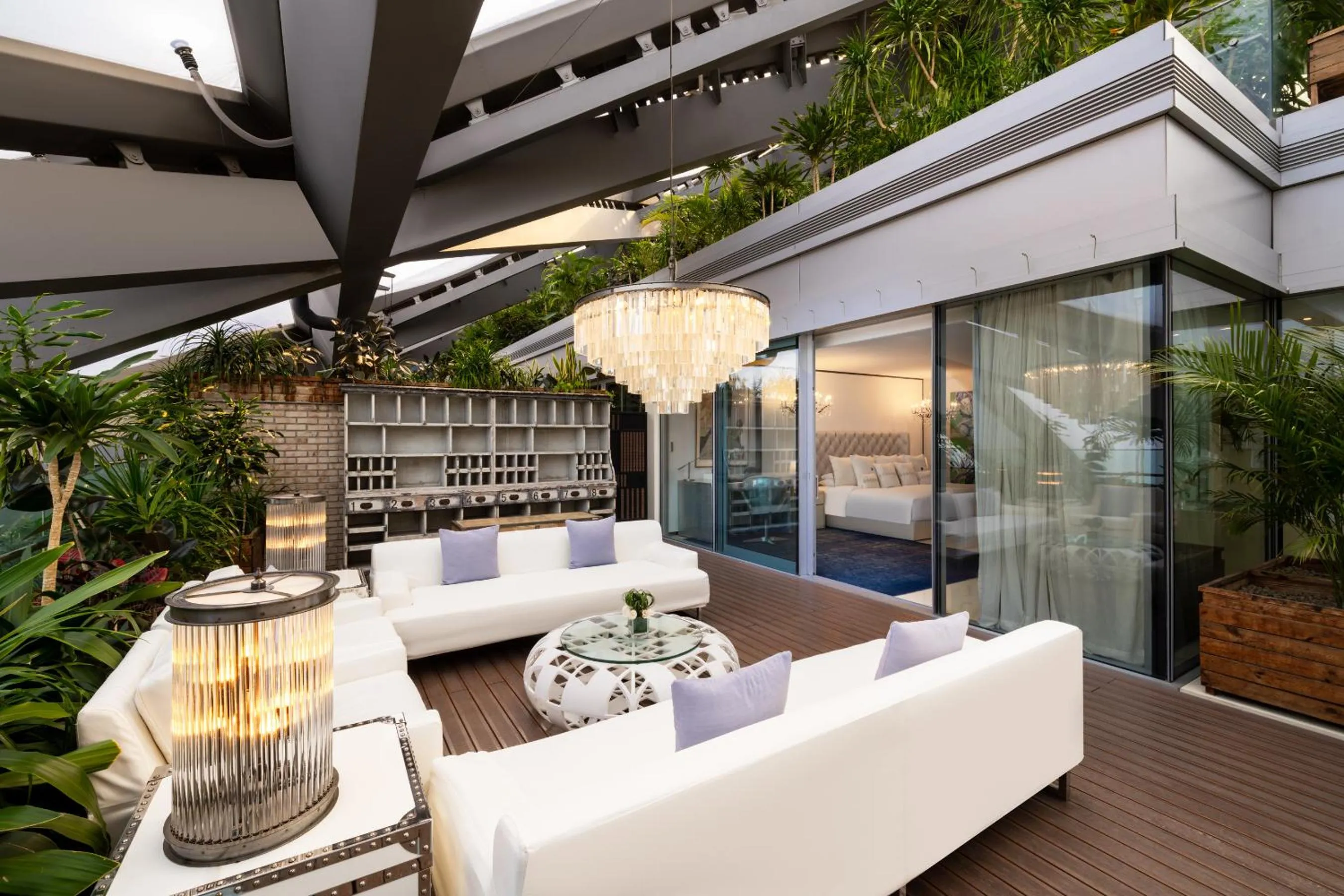 Balcony/Terrace in Hotel Éclat Beijing