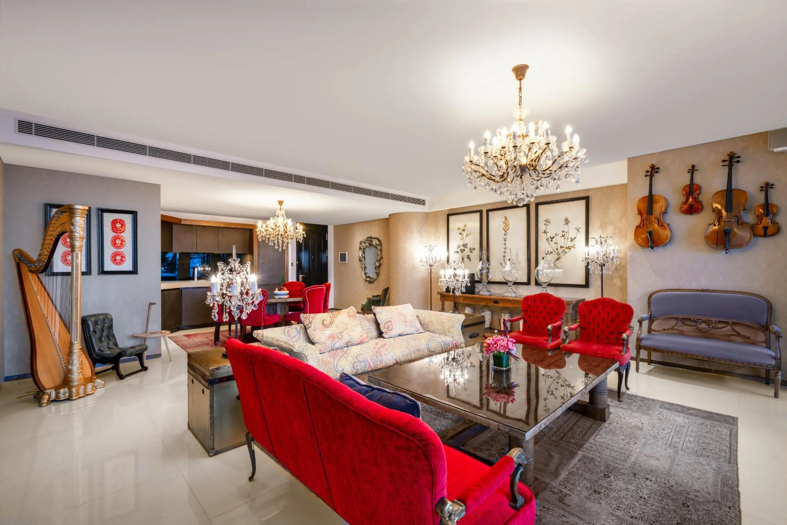 Living room in Hotel Éclat Beijing