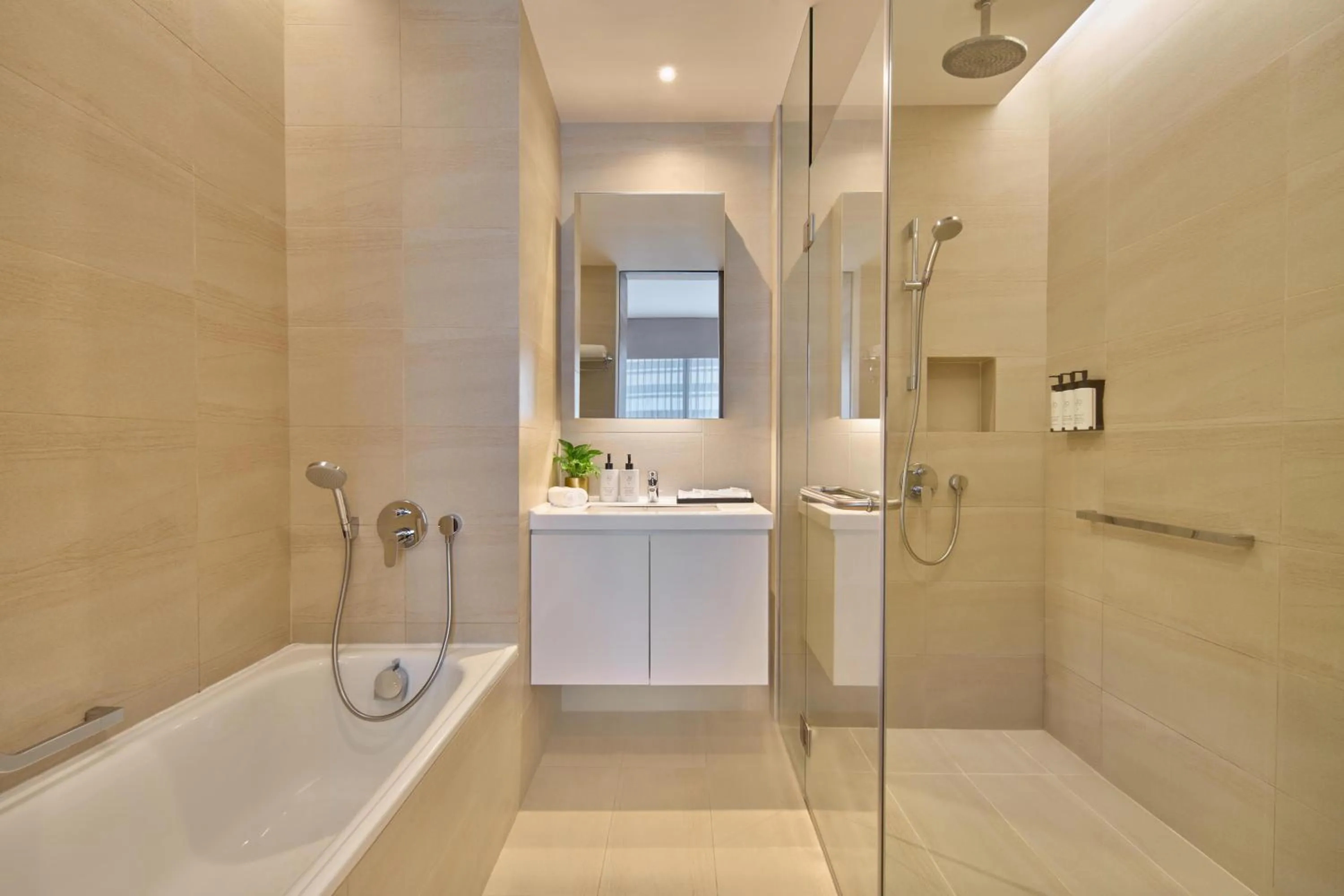 Bathroom in Pan Pacific Serviced Suites Beach Road, Singapore