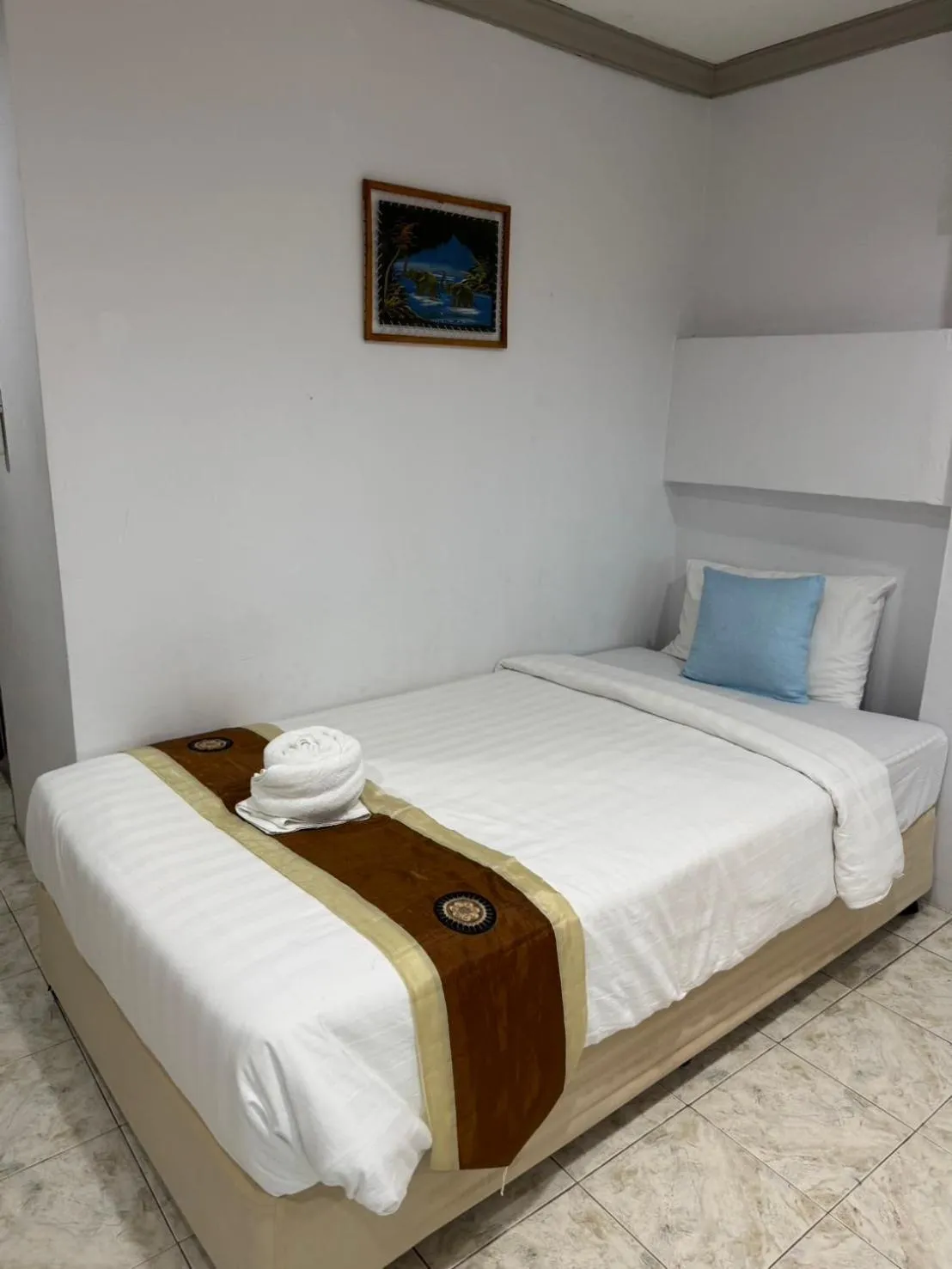 Bed in Blue Garden Resort Pattaya