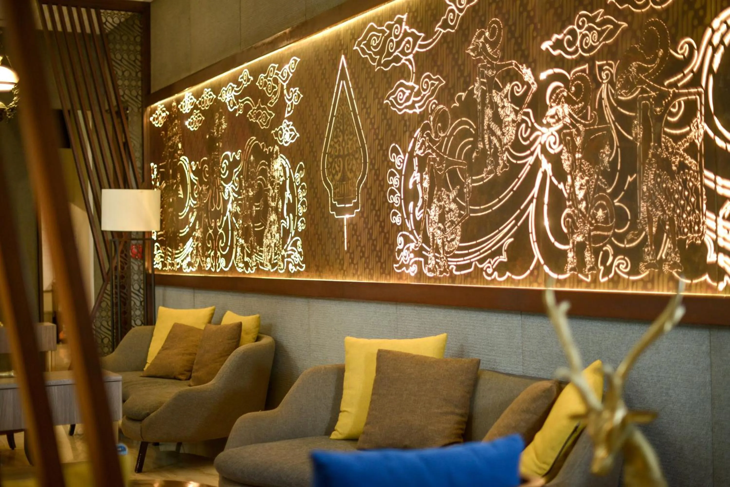 Lobby or reception in de JAVA Hotel Bandung