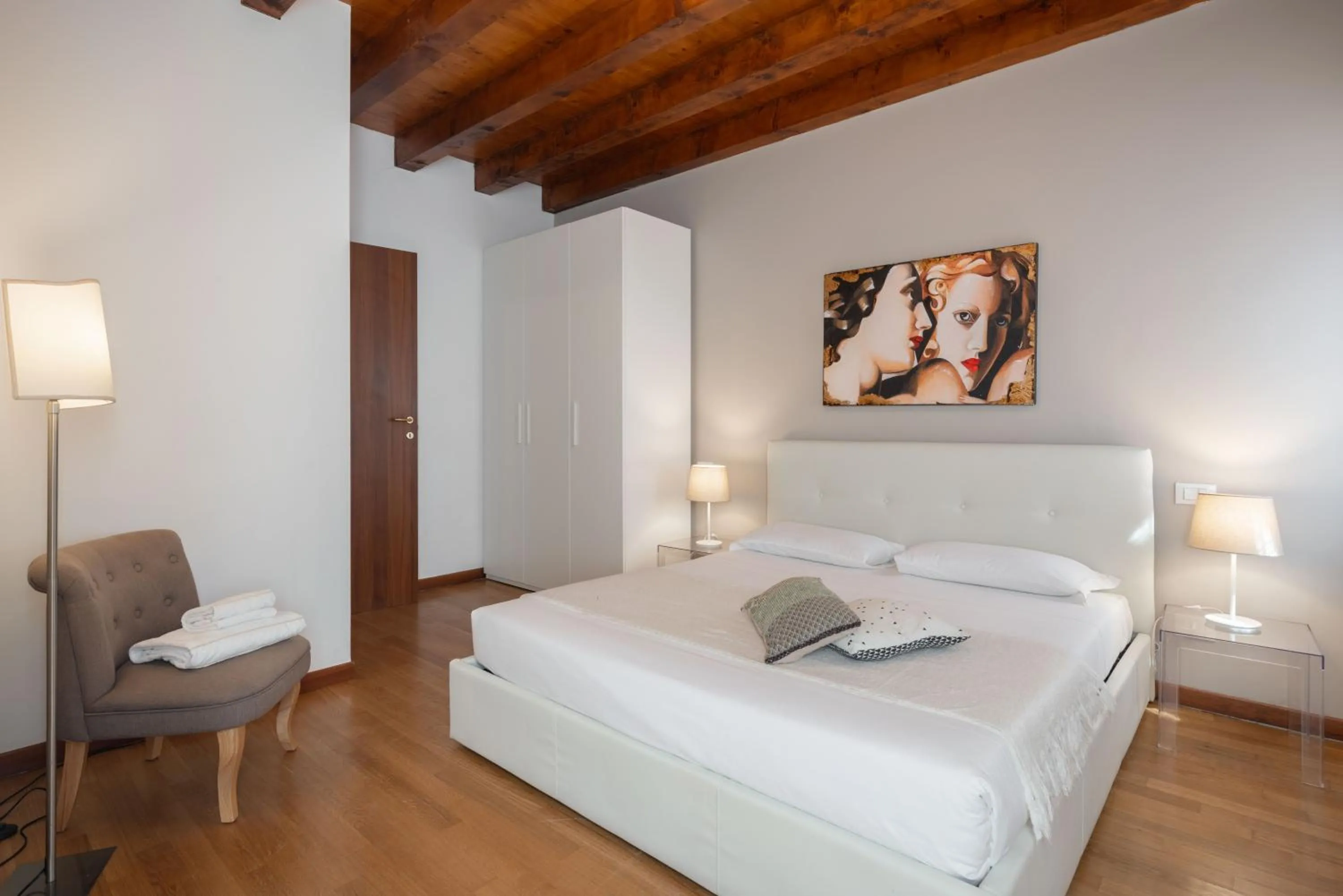 Bedroom, Bed in Design Palace Apartment by Wonderful Italy